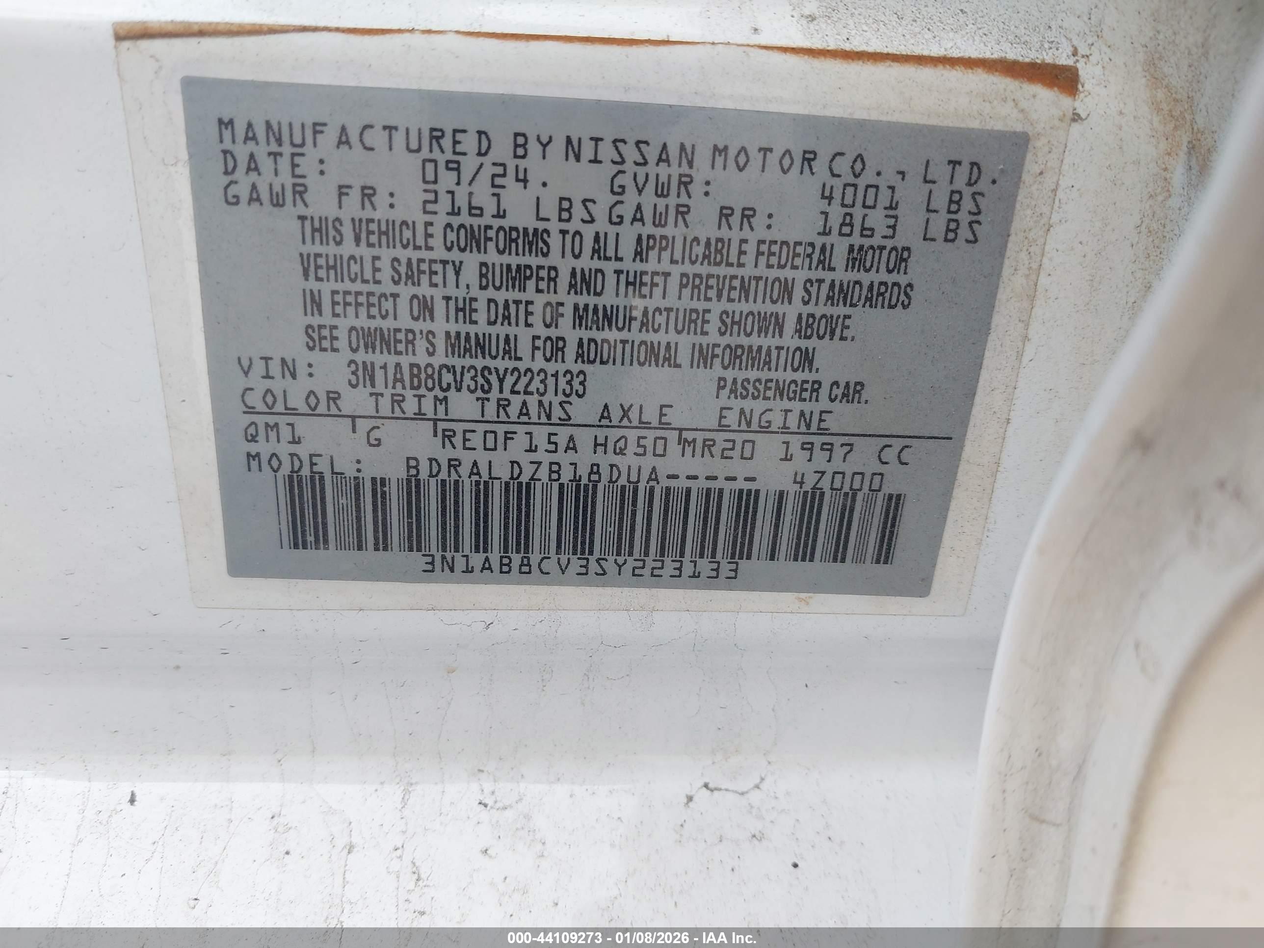 NISSAN SENTRA image 9