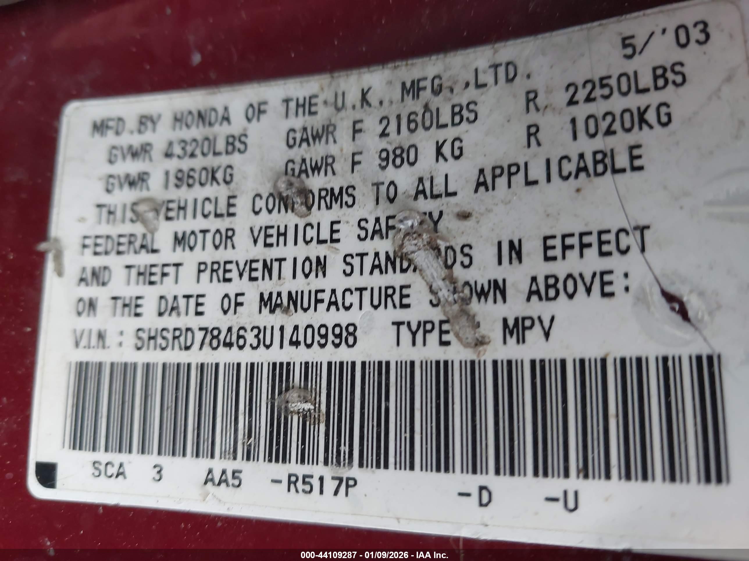 HONDA CR-V image 9