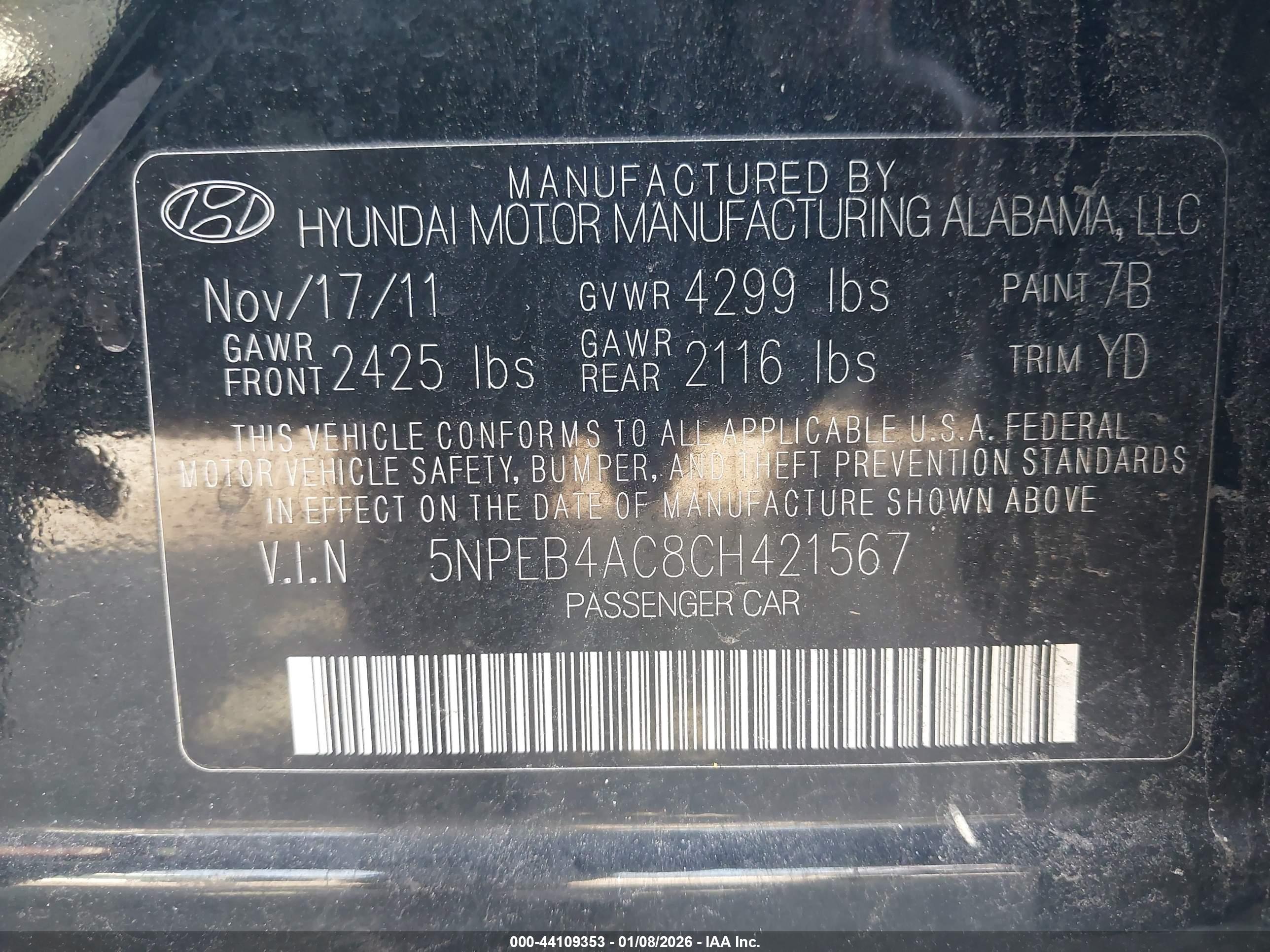 HYUNDAI SONATA image 9