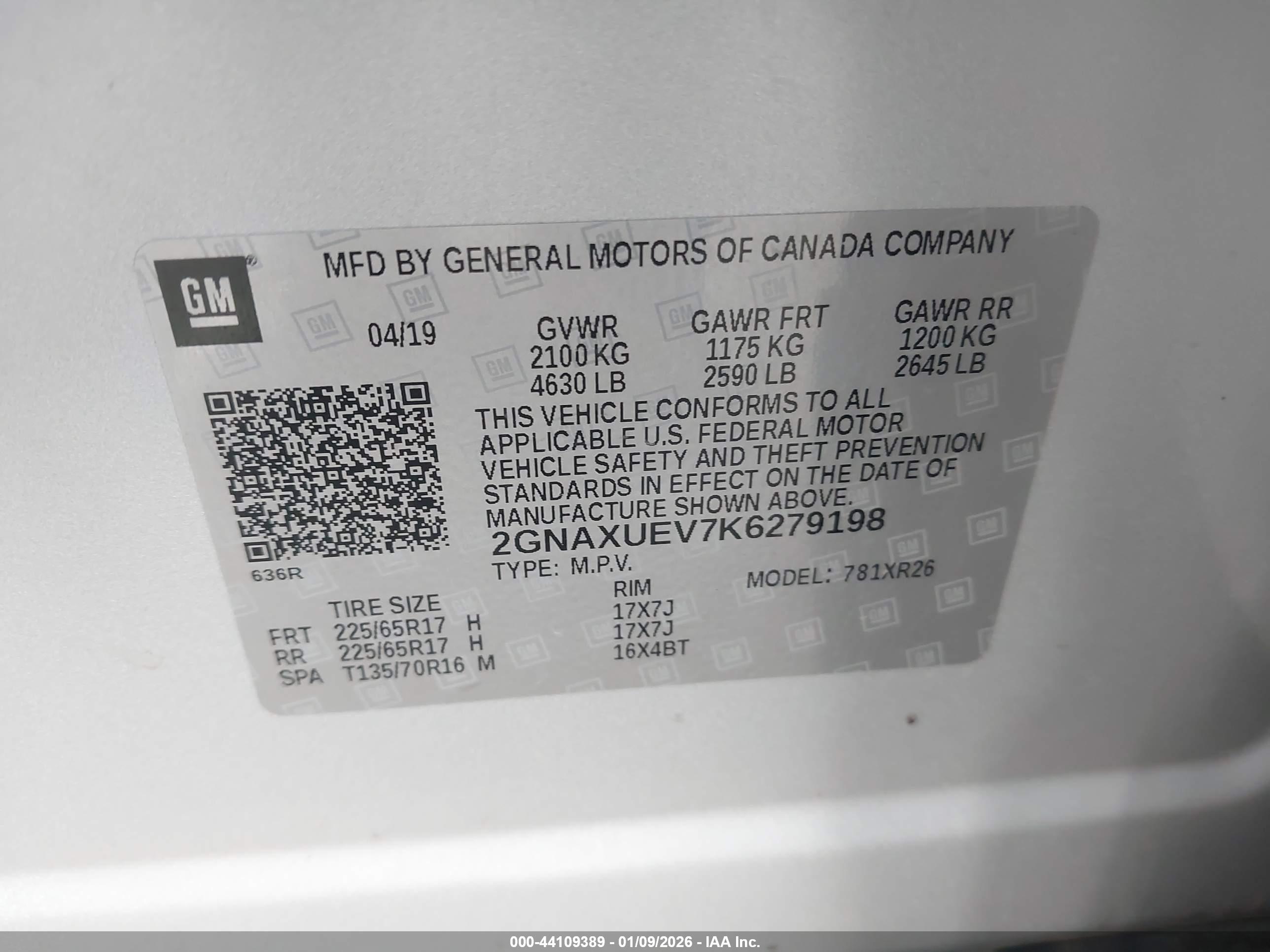 CHEVROLET EQUINOX image 9