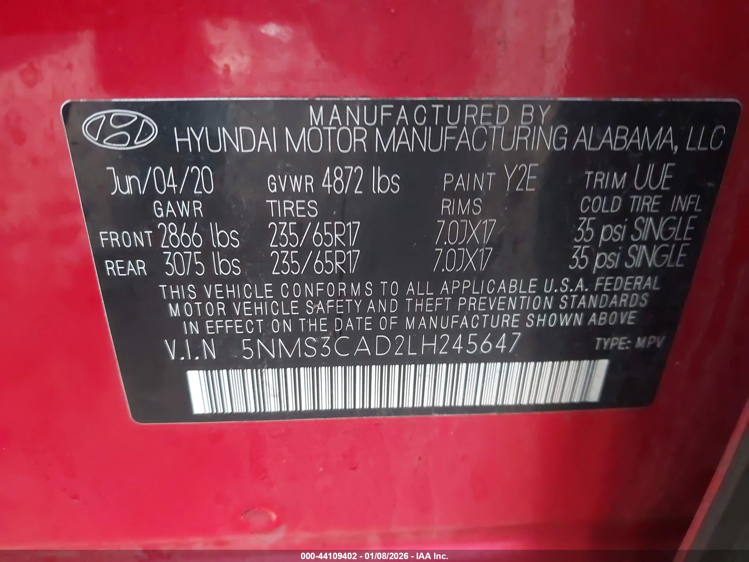 HYUNDAI SANTA image 9