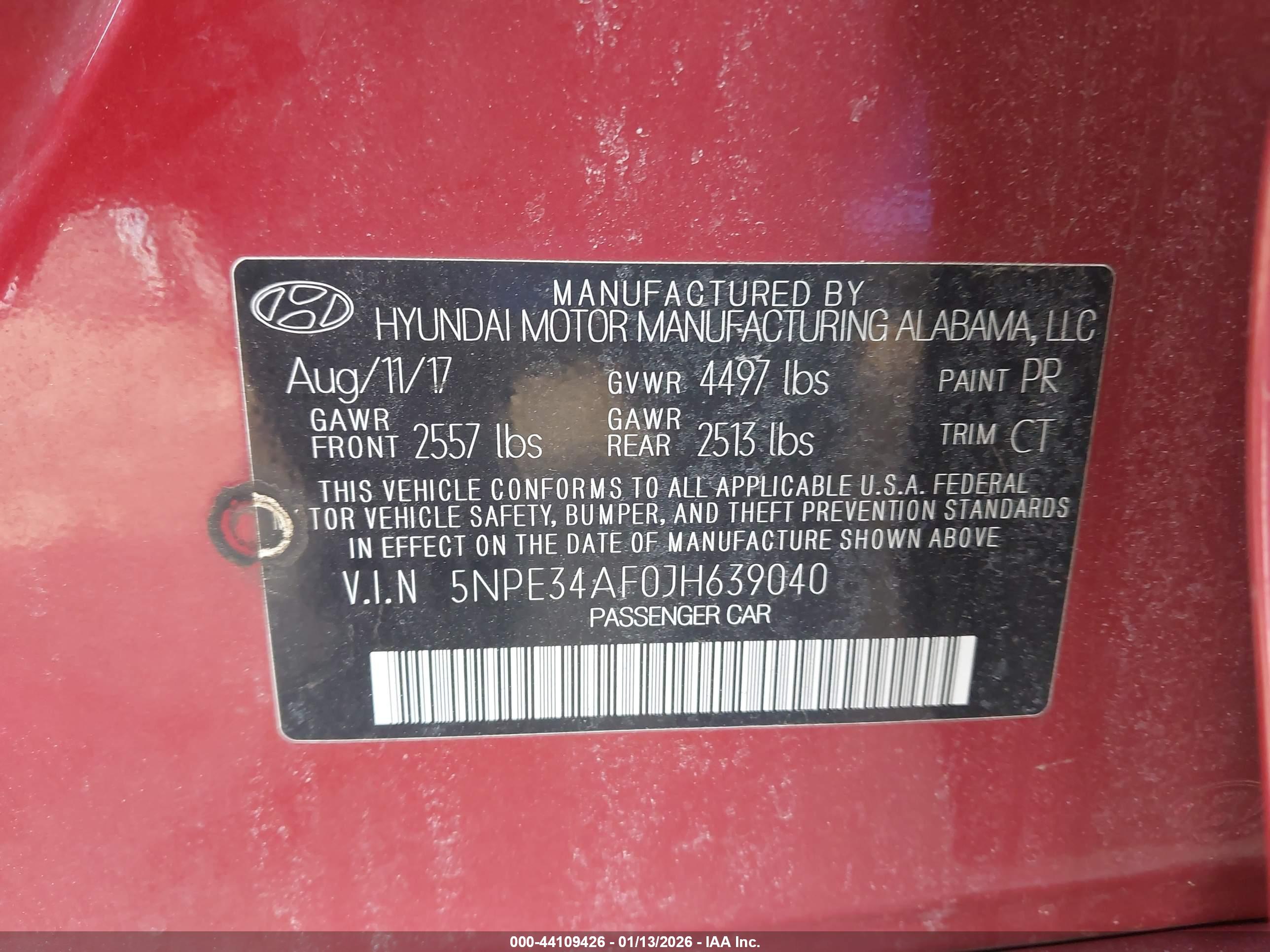 HYUNDAI SONATA image 9