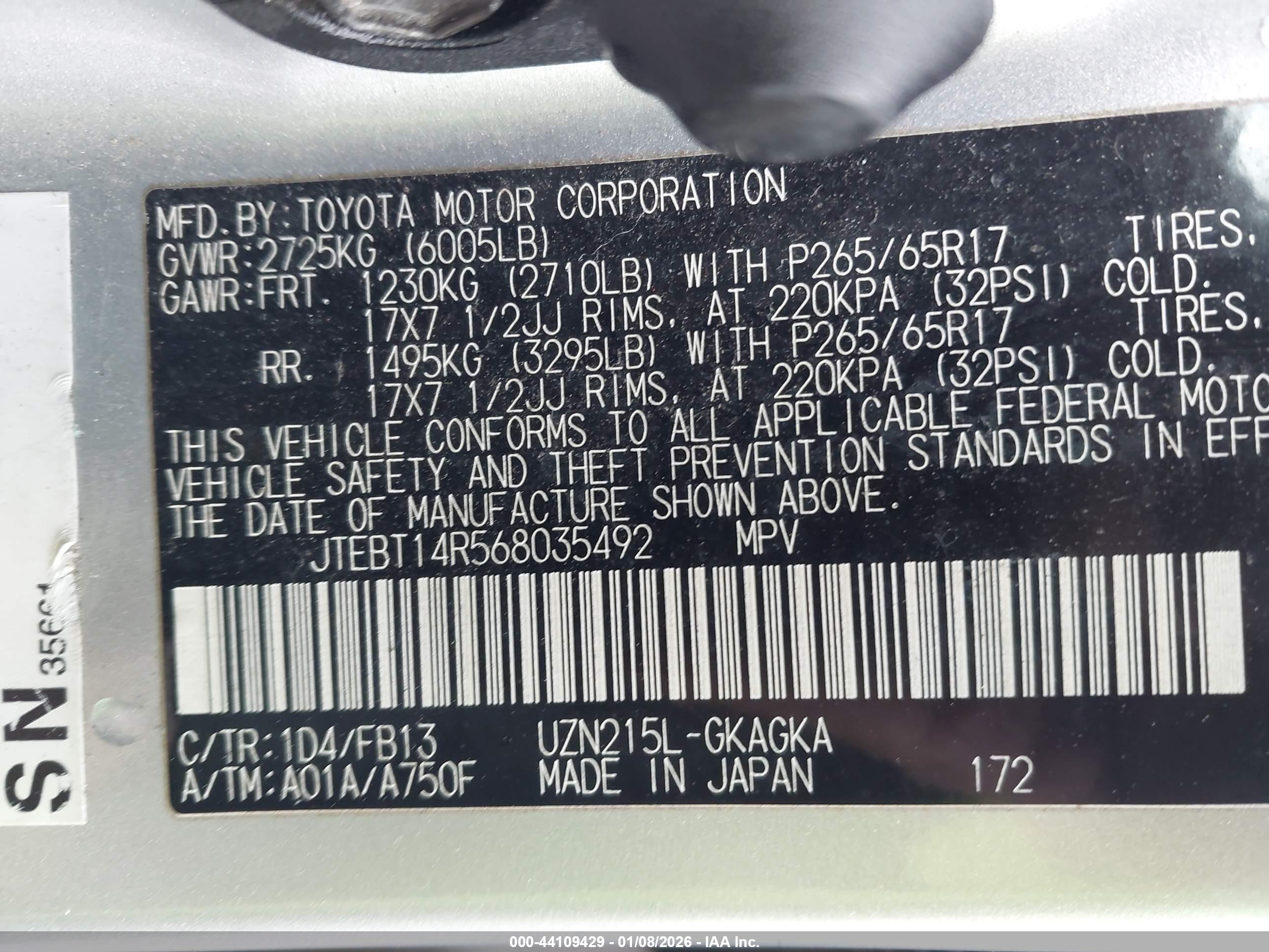 TOYOTA 4RUNNER image 9