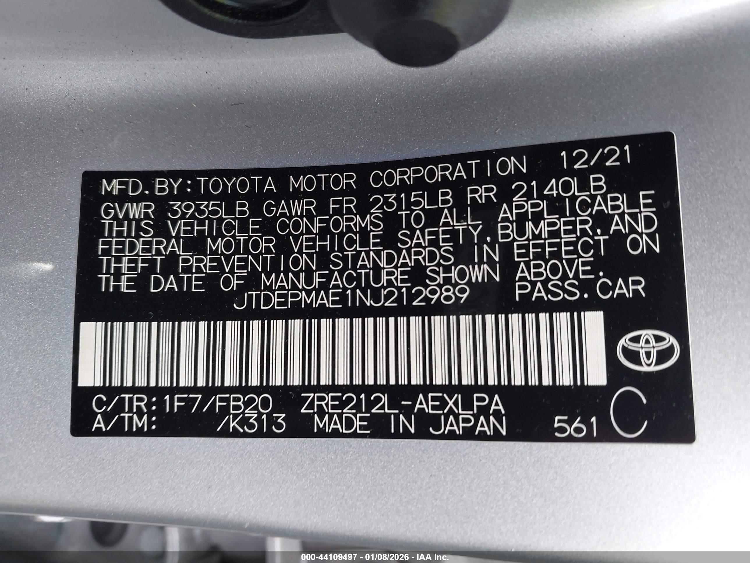 TOYOTA COROLLA image 9