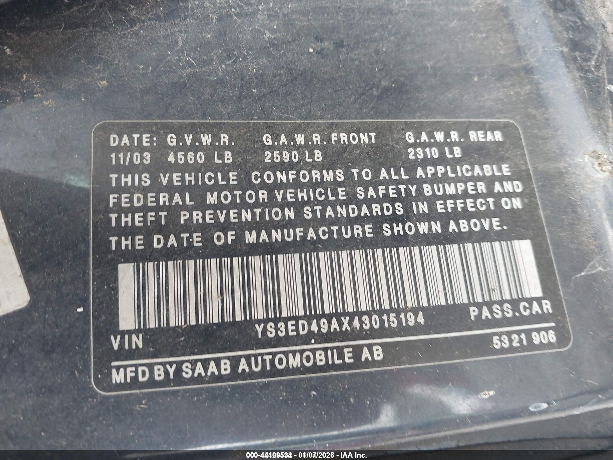 SAAB 9-5 image 9