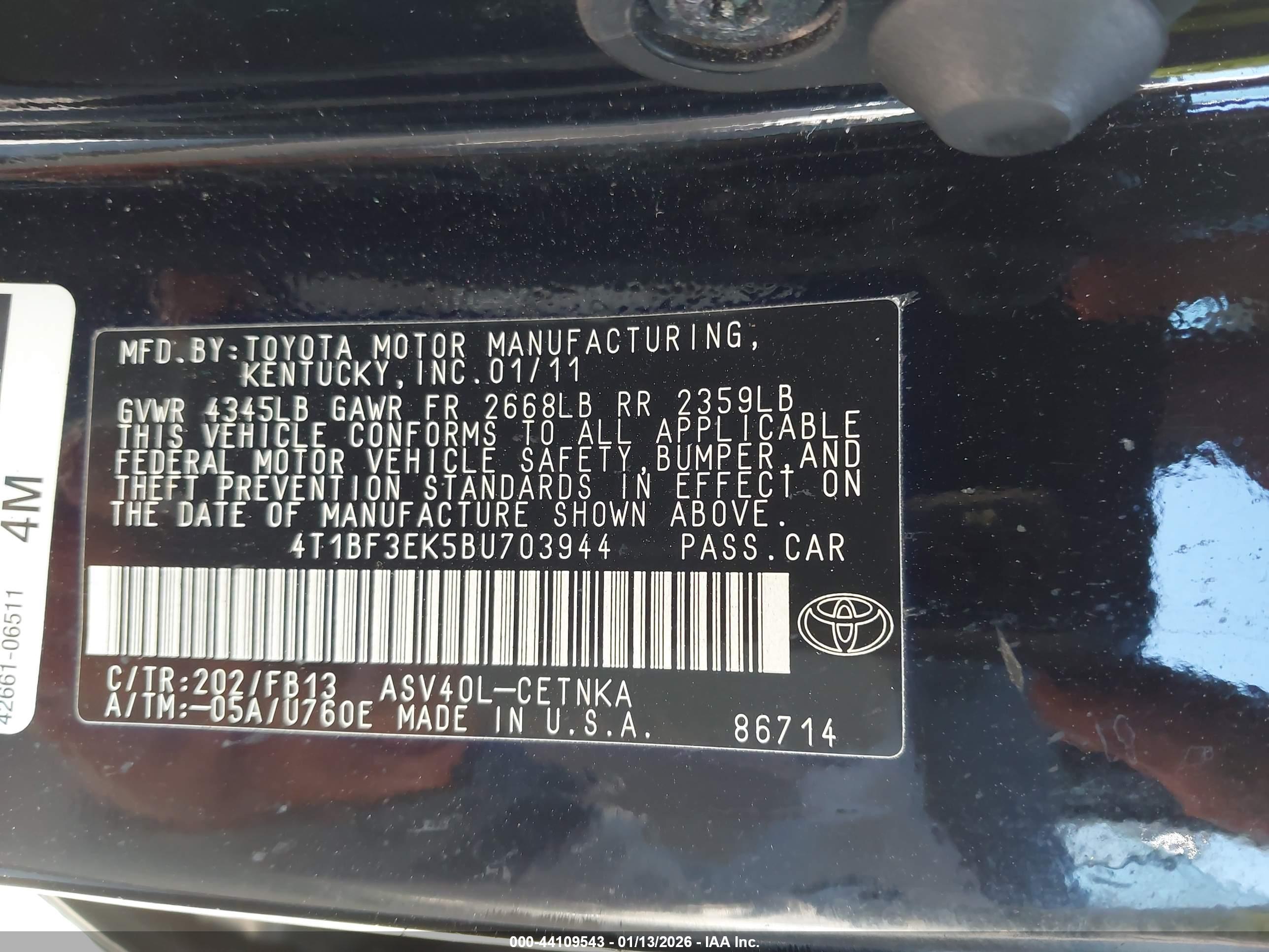 TOYOTA CAMRY image 9