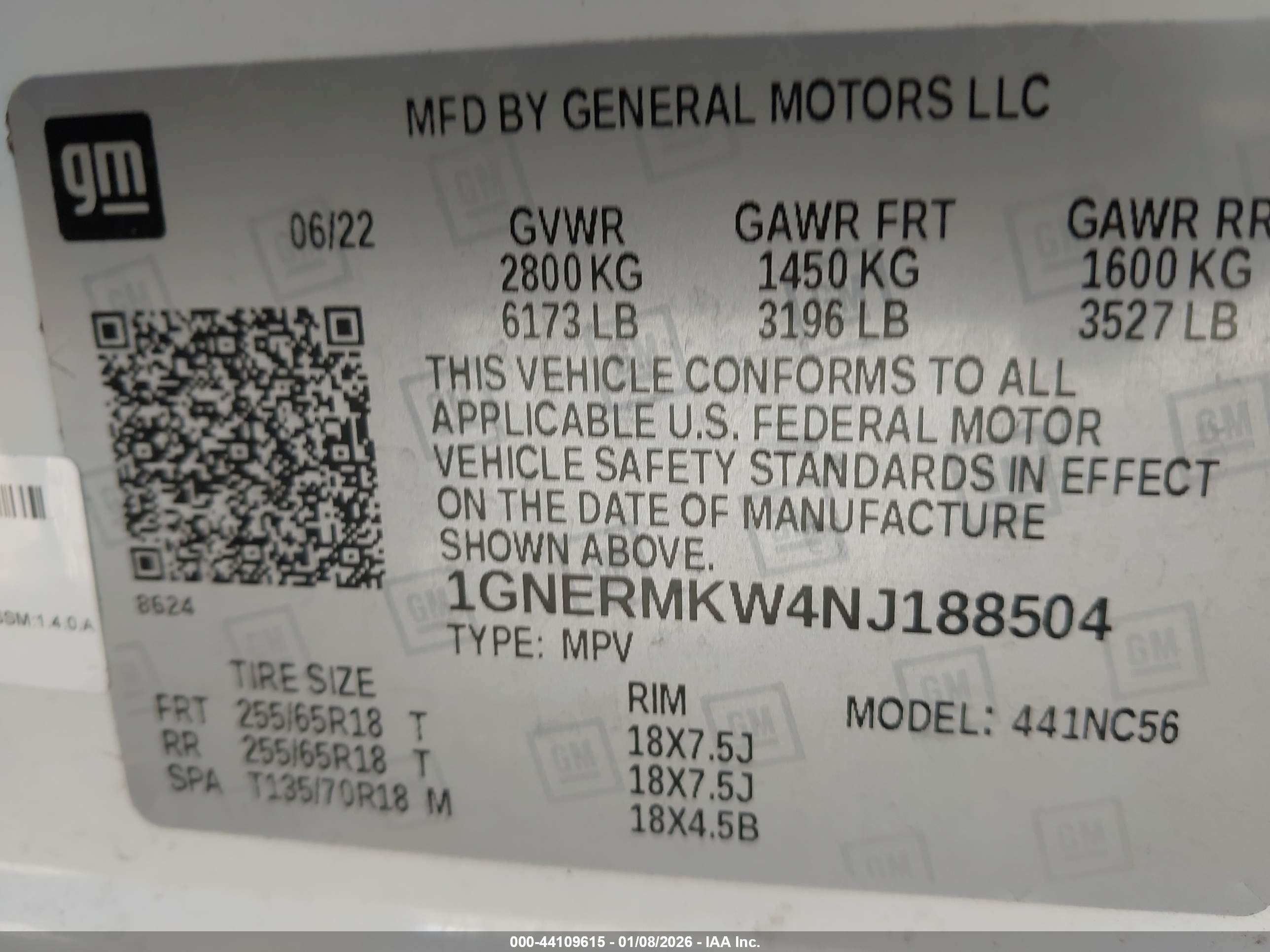 CHEVROLET TRAVERSE image 9