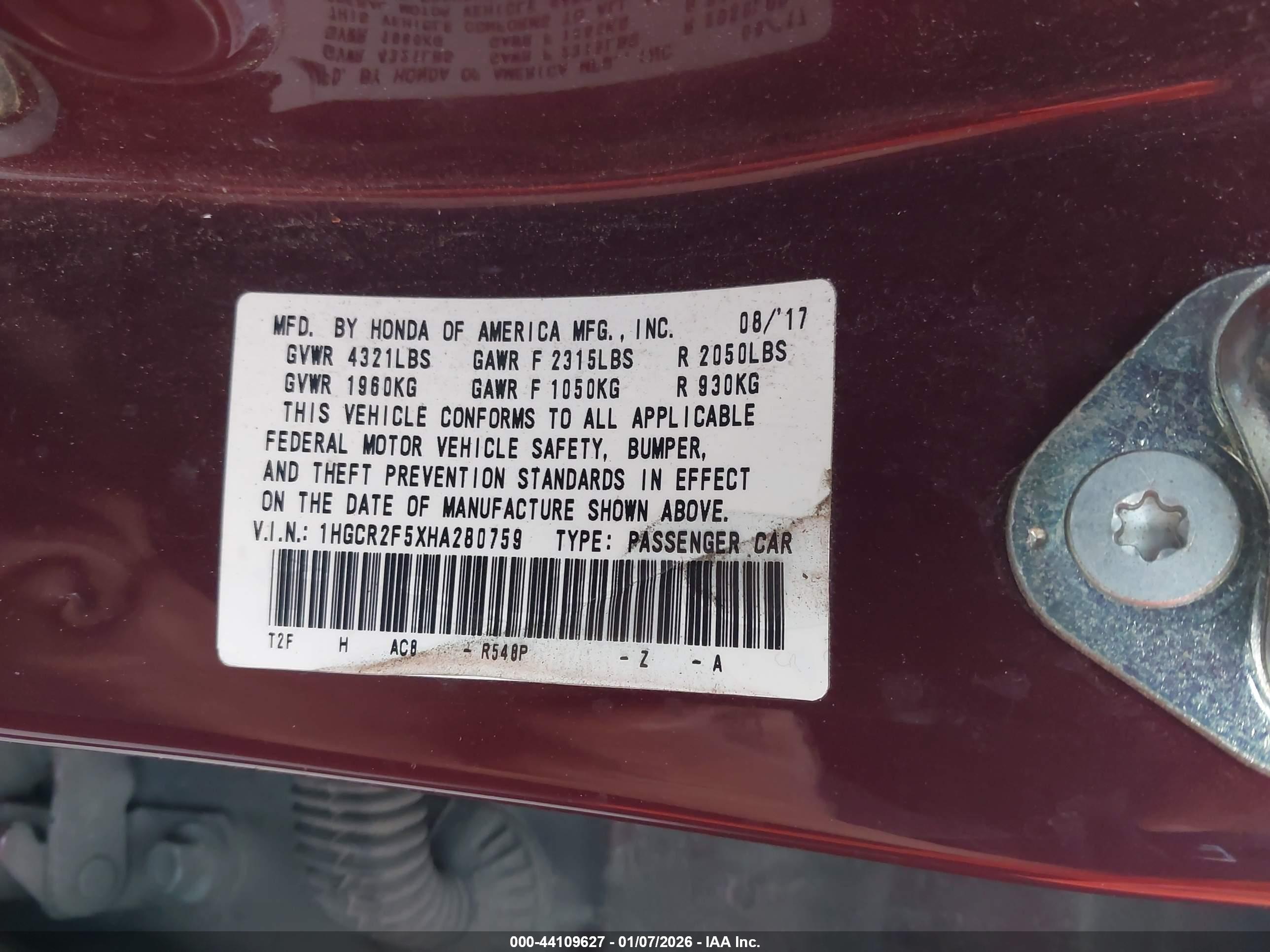 HONDA ACCORD image 9