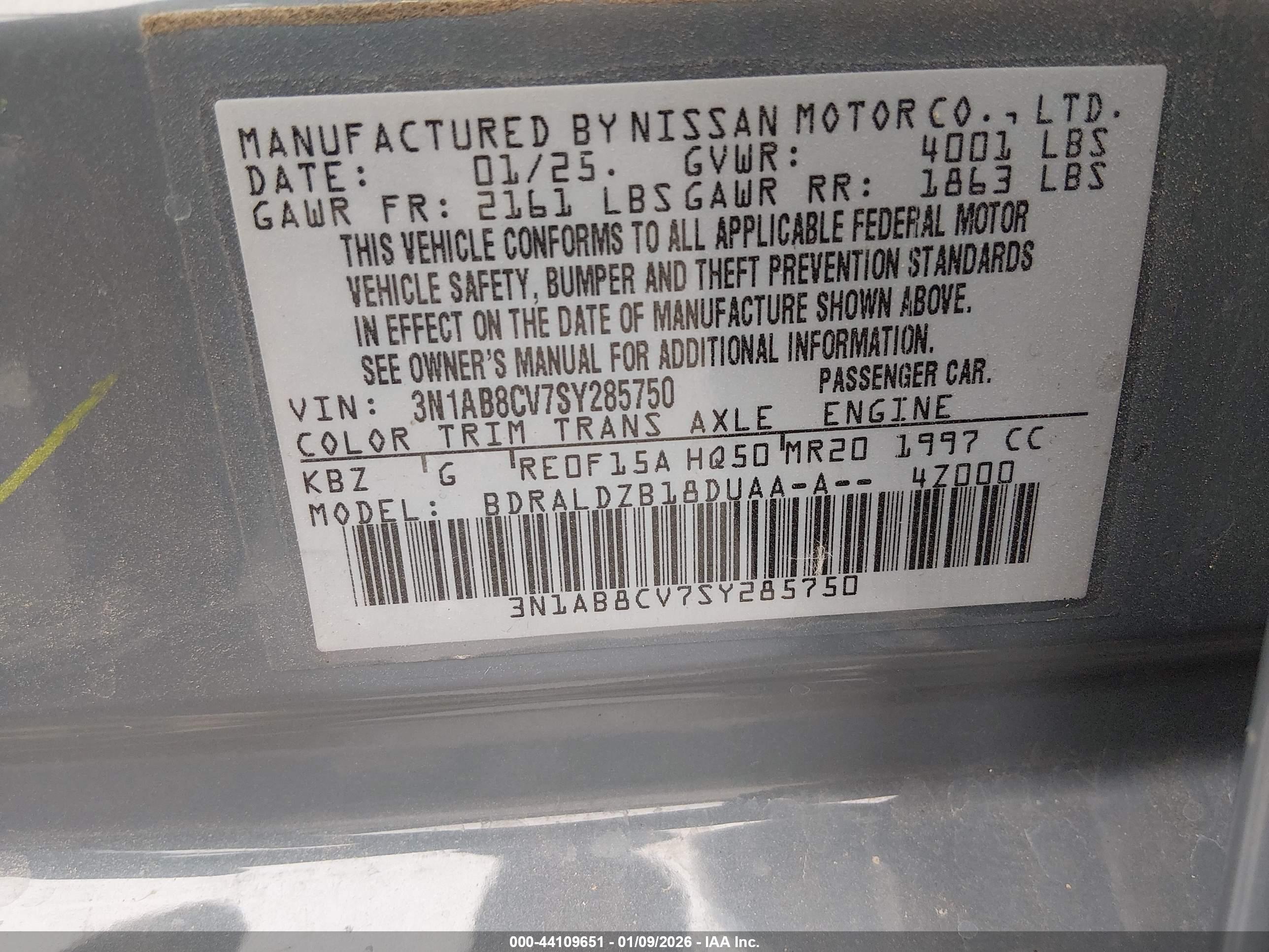 NISSAN SENTRA image 9
