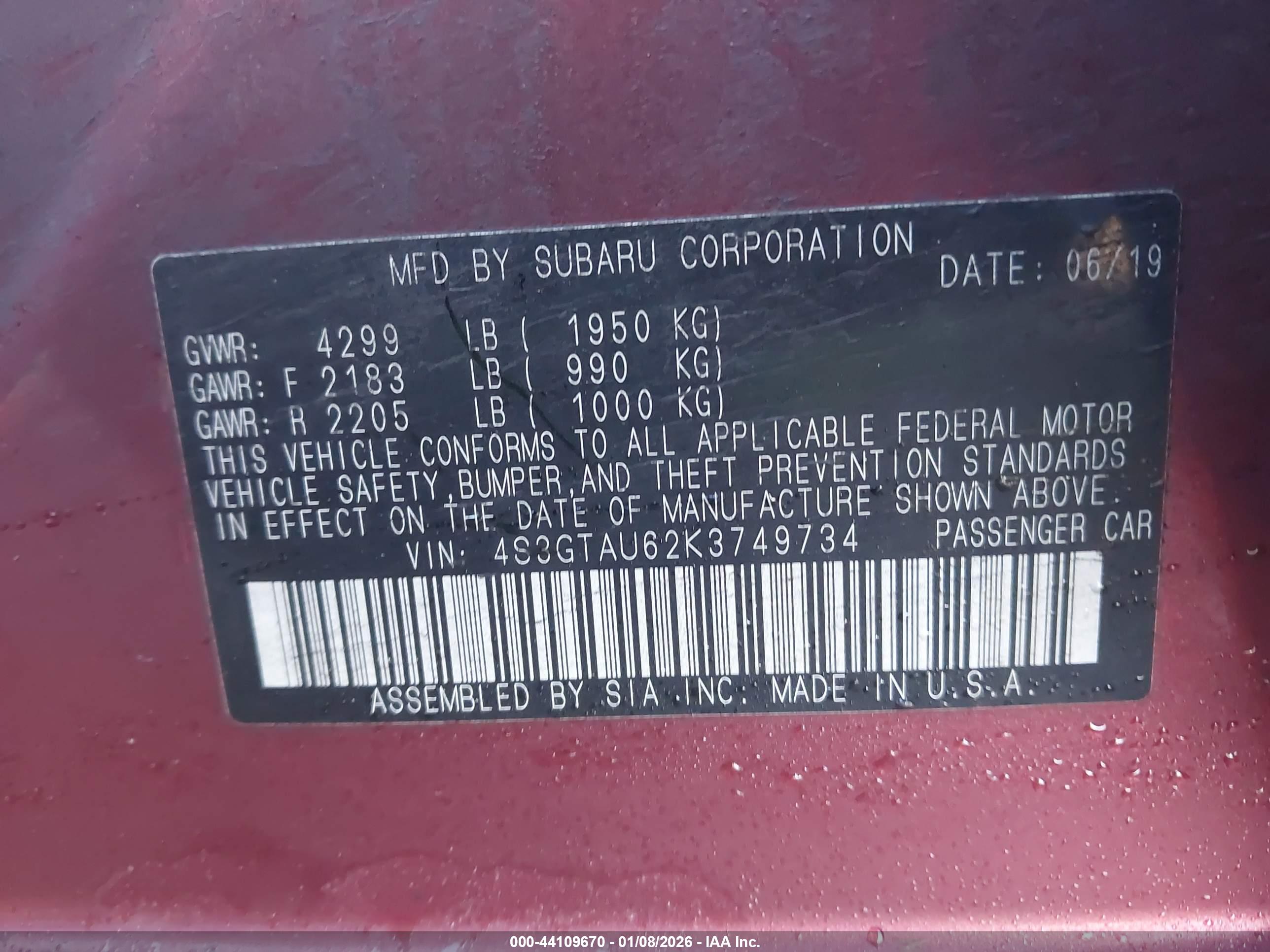 SUBARU IMPREZA image 9