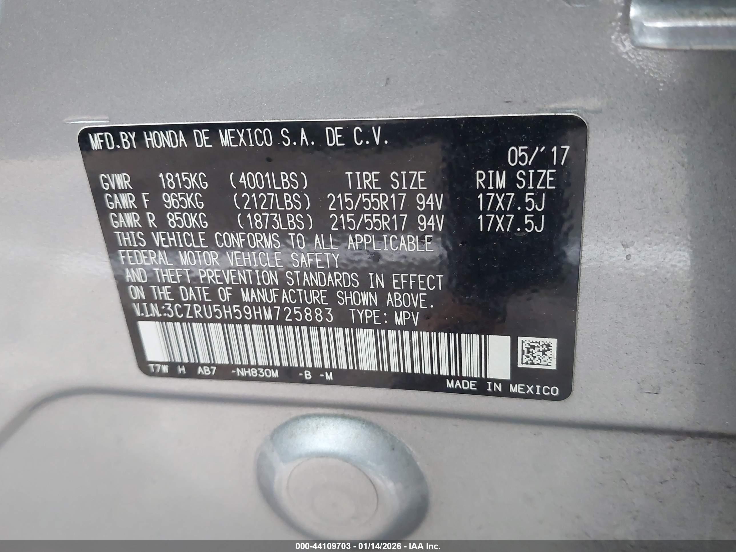 HONDA HR-V image 9