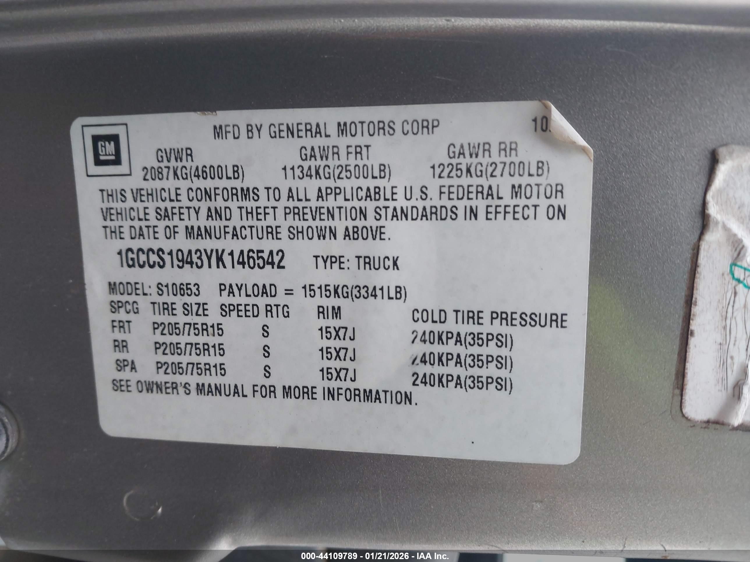 CHEVROLET S-10 image 9