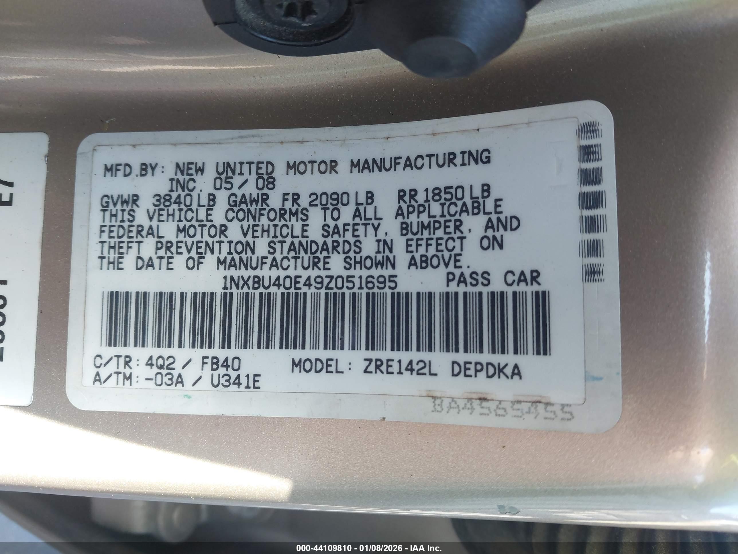 TOYOTA COROLLA image 9