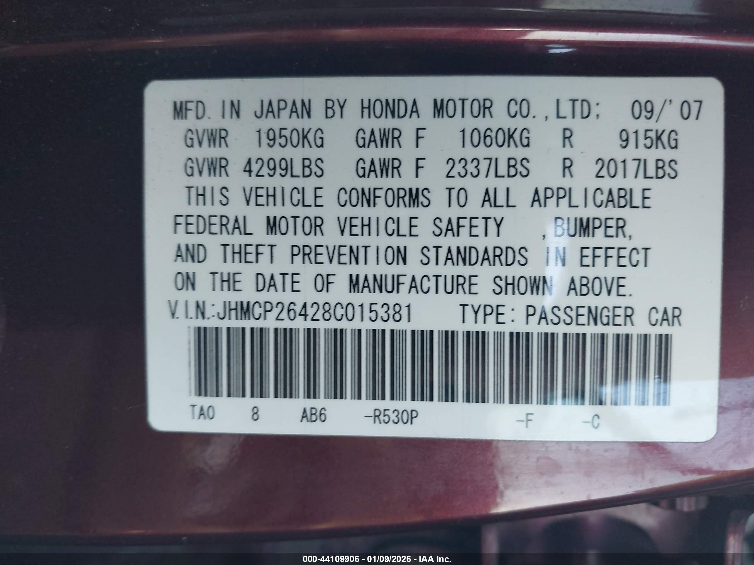 HONDA ACCORD image 9