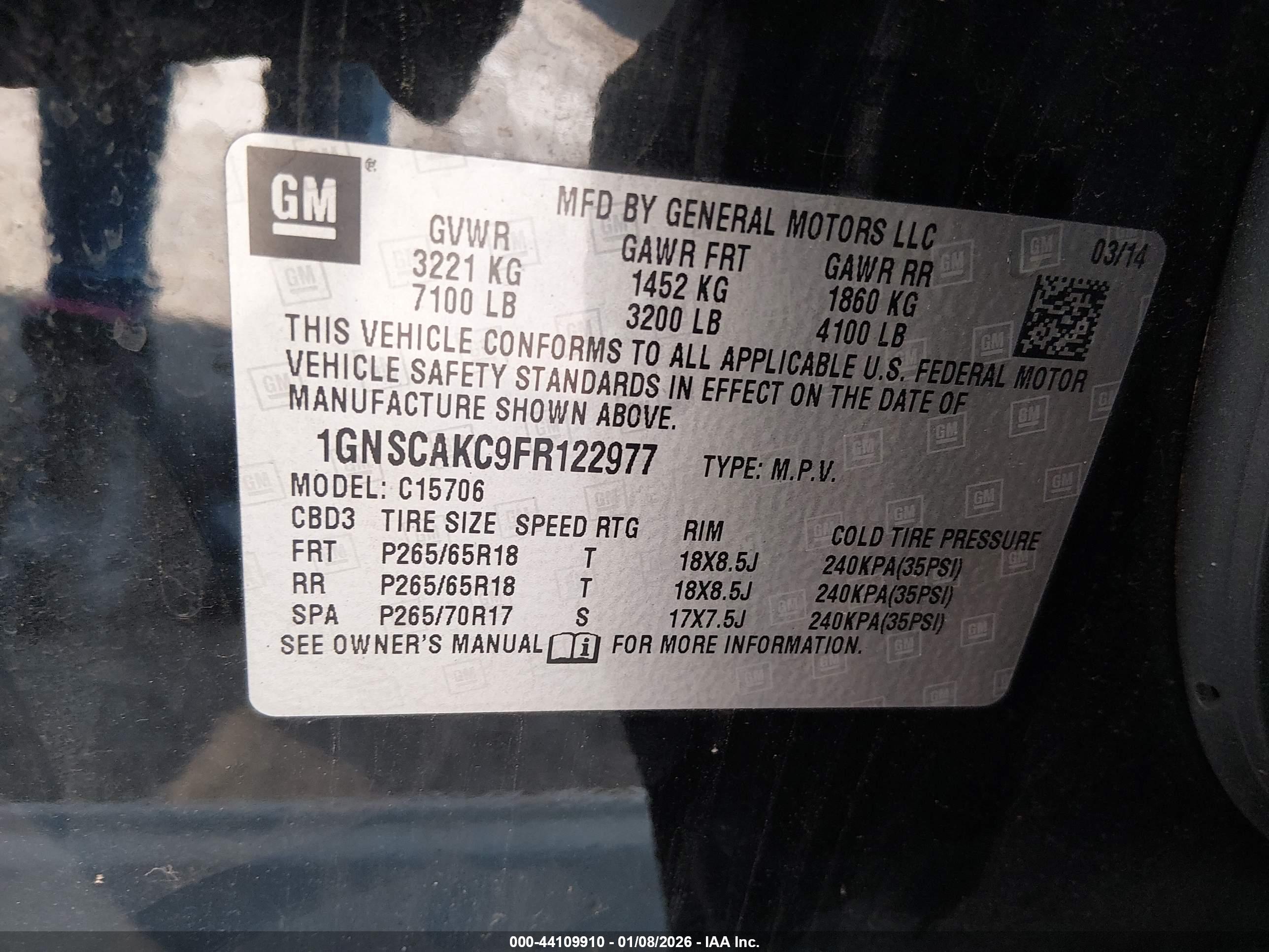 CHEVROLET TAHOE image 9