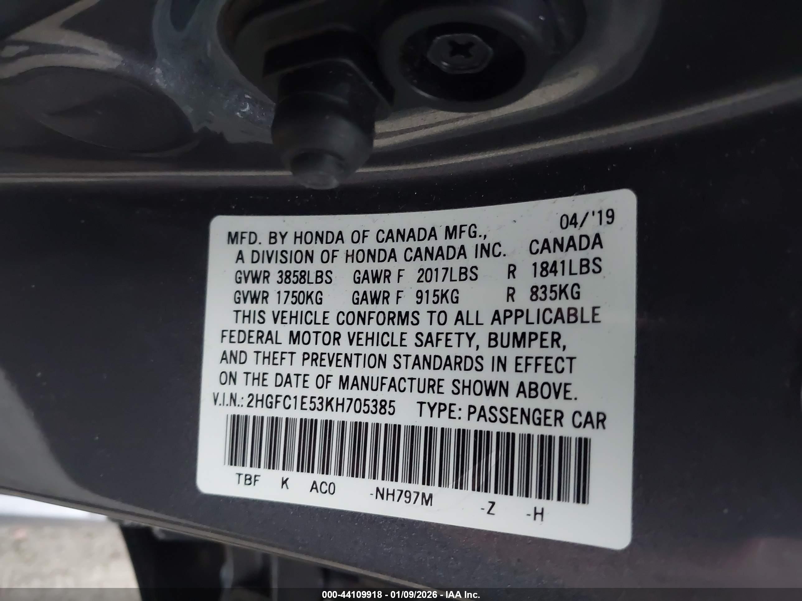 HONDA CIVIC image 9