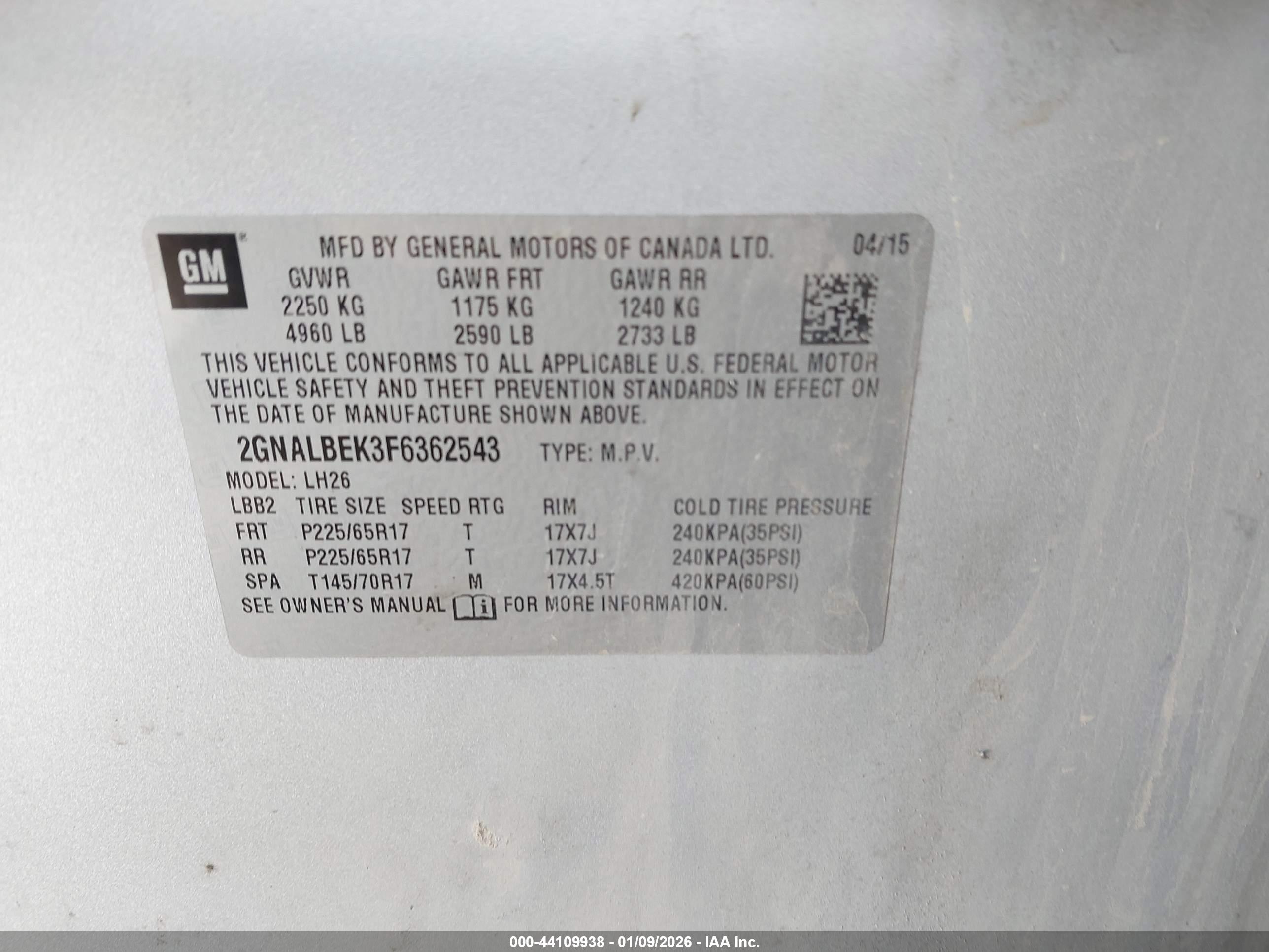 CHEVROLET EQUINOX image 9