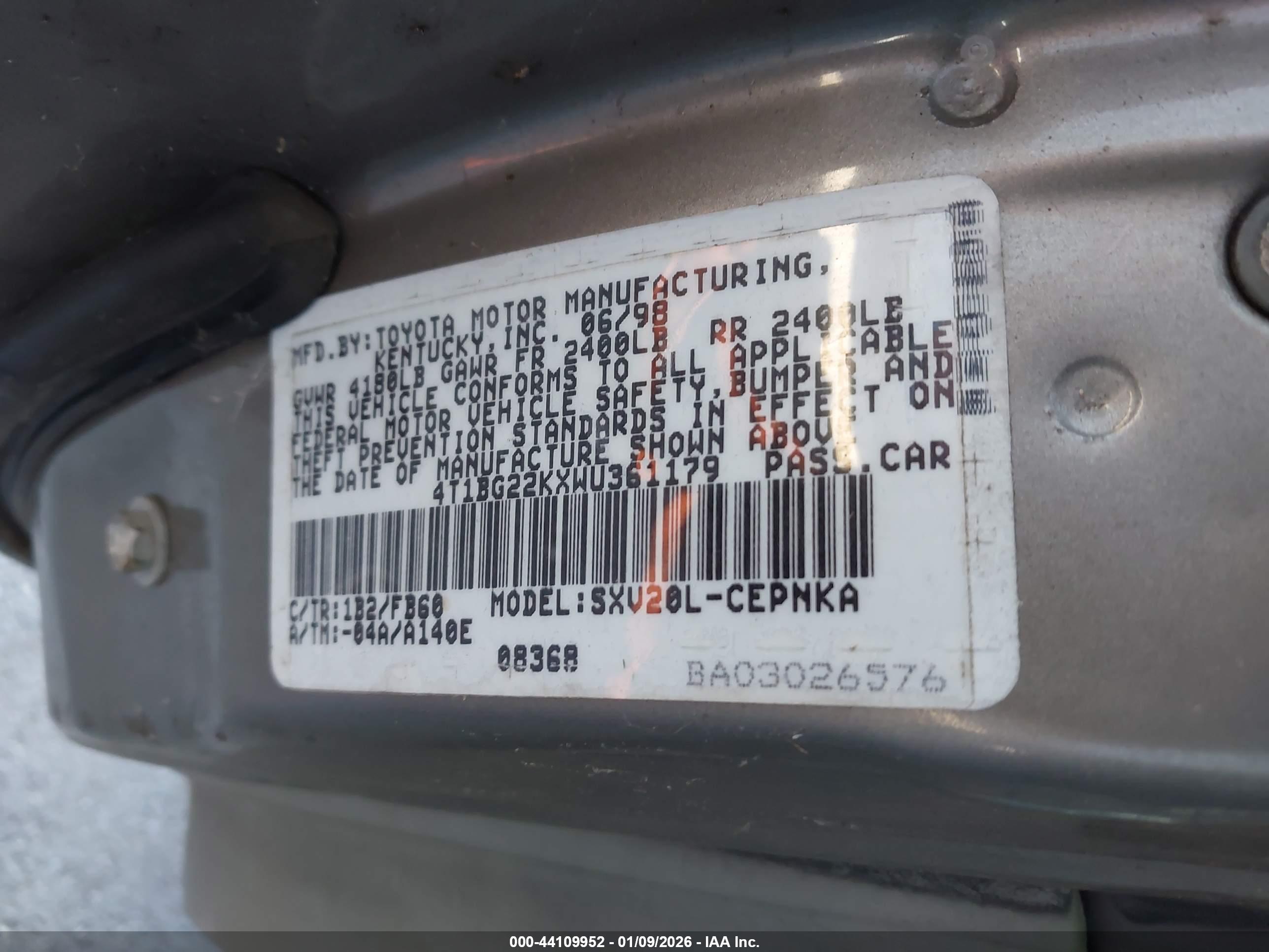 TOYOTA CAMRY image 9