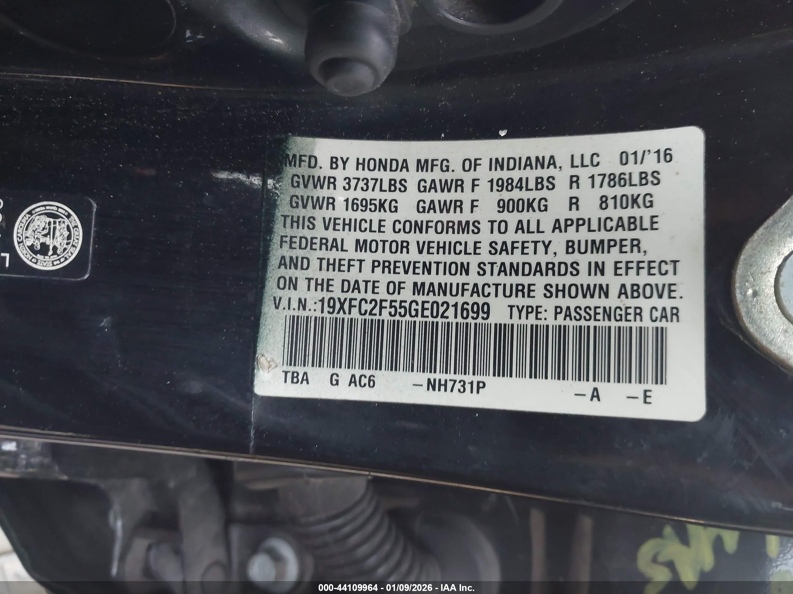 HONDA CIVIC image 9