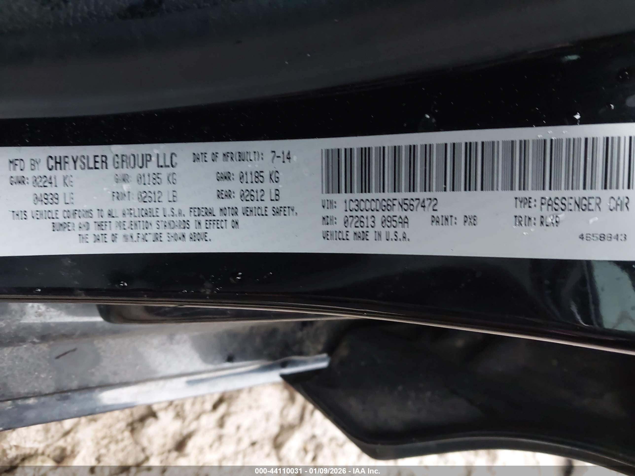 CHRYSLER 200 image 9