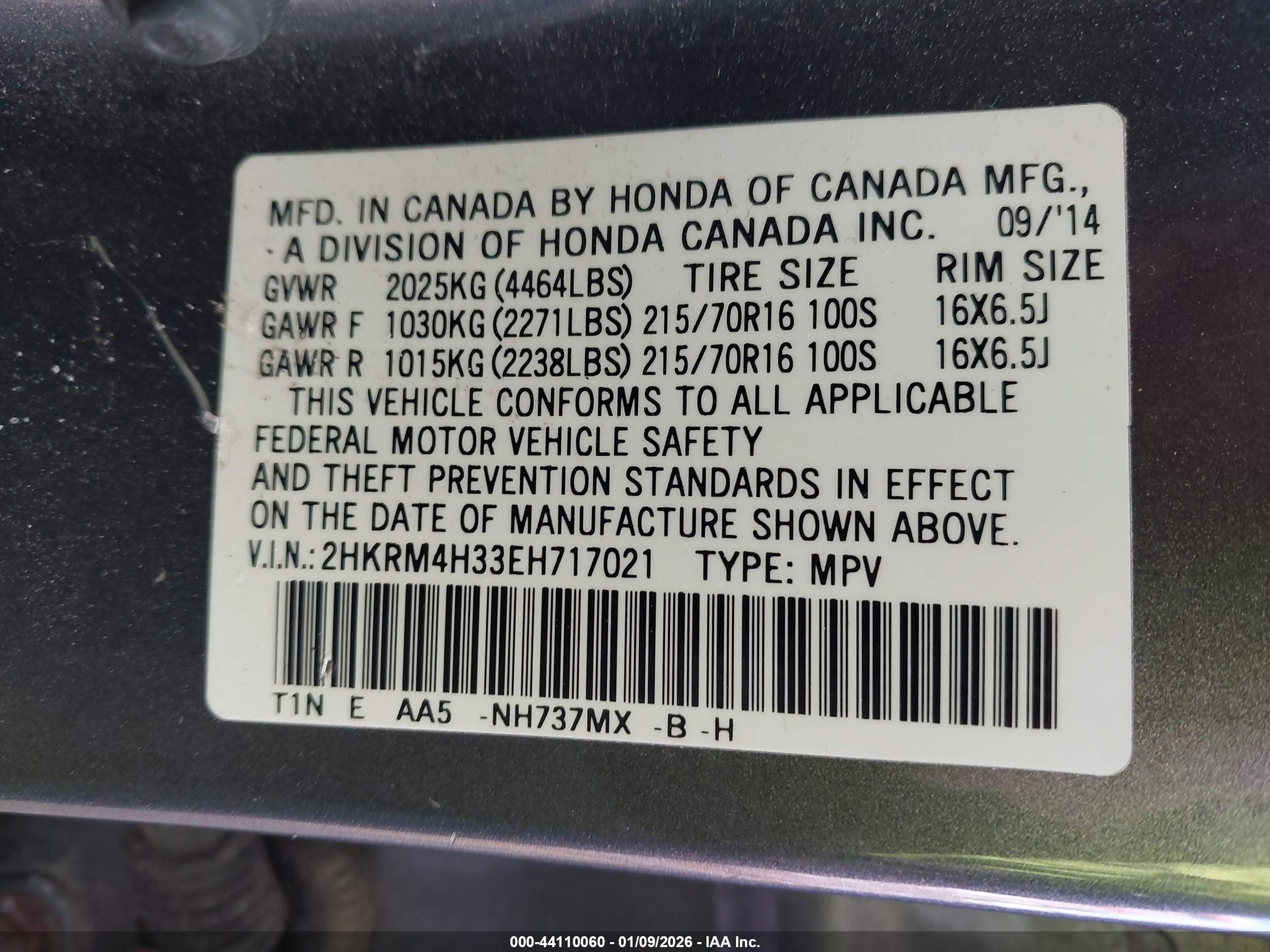 HONDA CR-V image 9