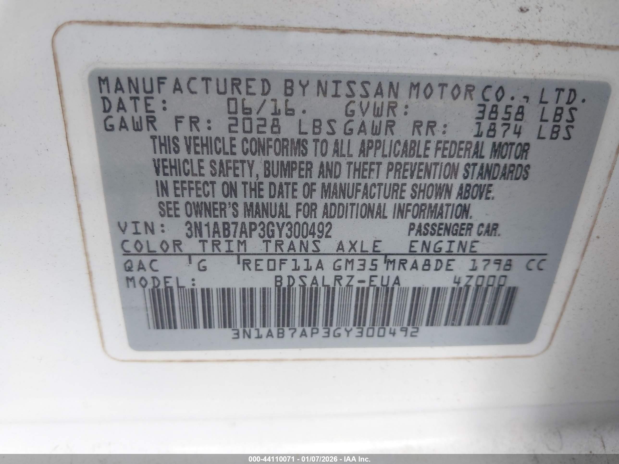 NISSAN SENTRA image 9