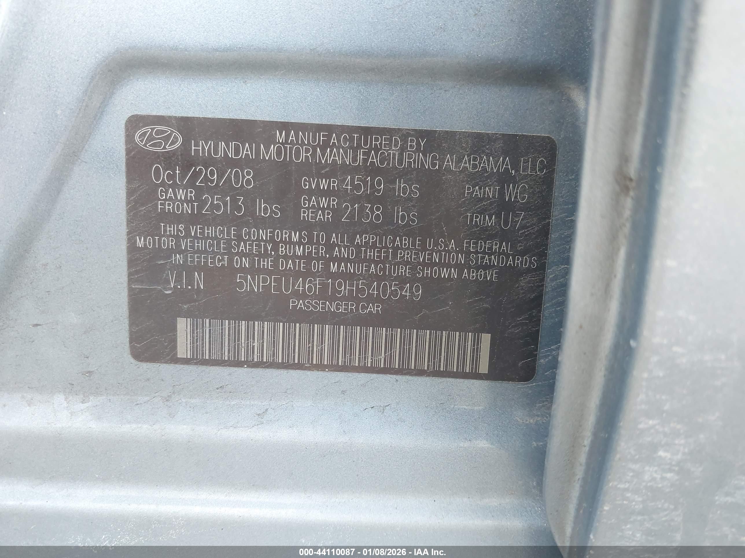 HYUNDAI SONATA image 9