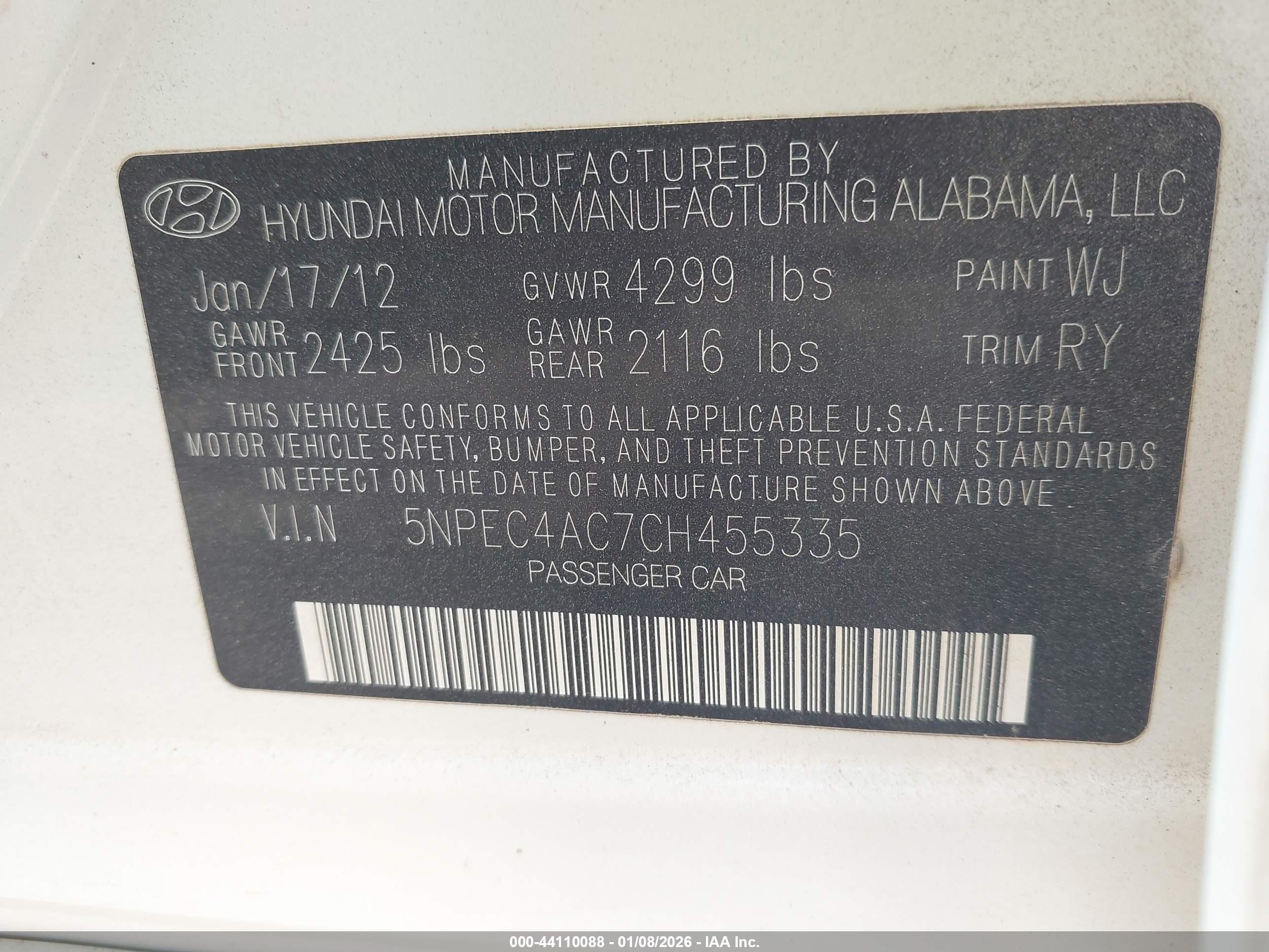 HYUNDAI SONATA image 9