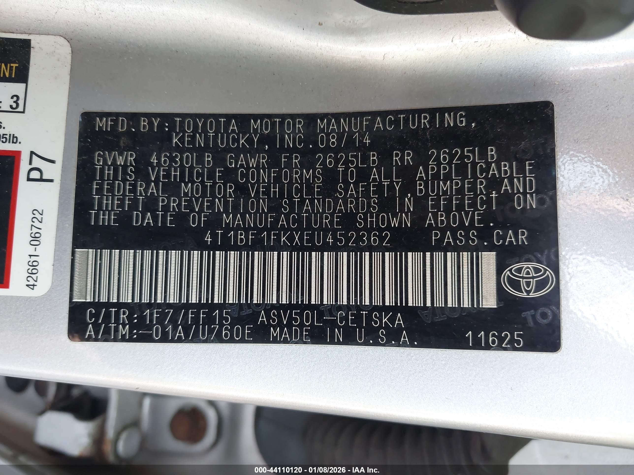 TOYOTA CAMRY image 9