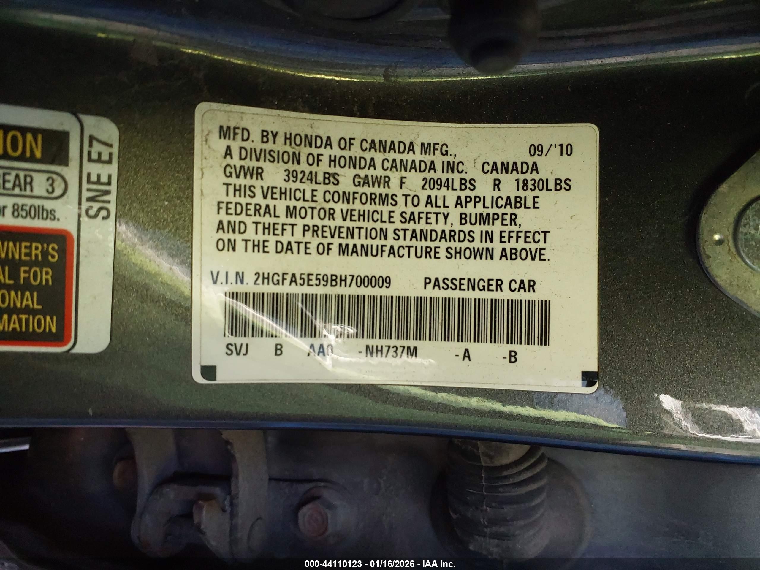 HONDA CIVIC image 9