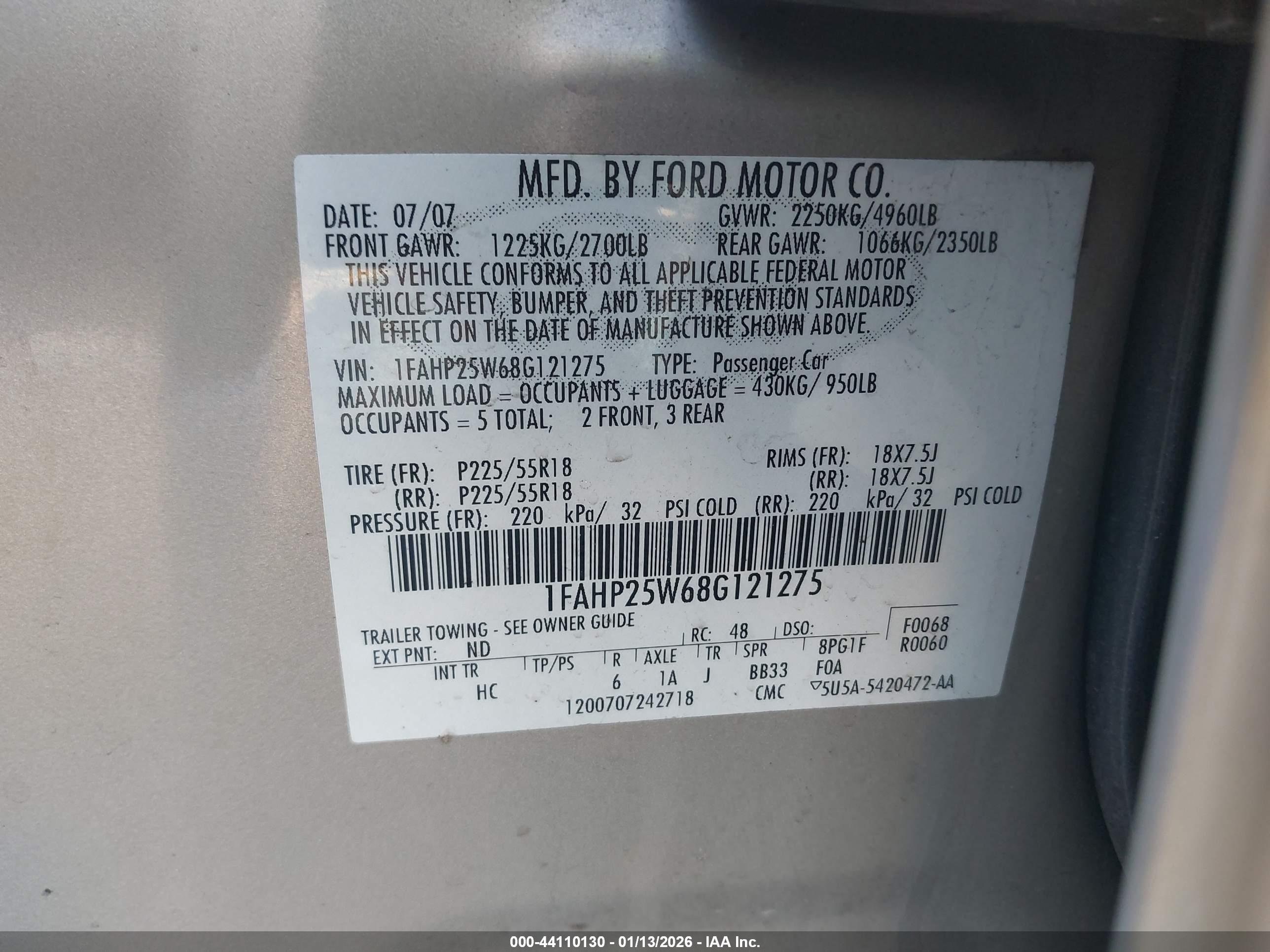 FORD TAURUS image 9