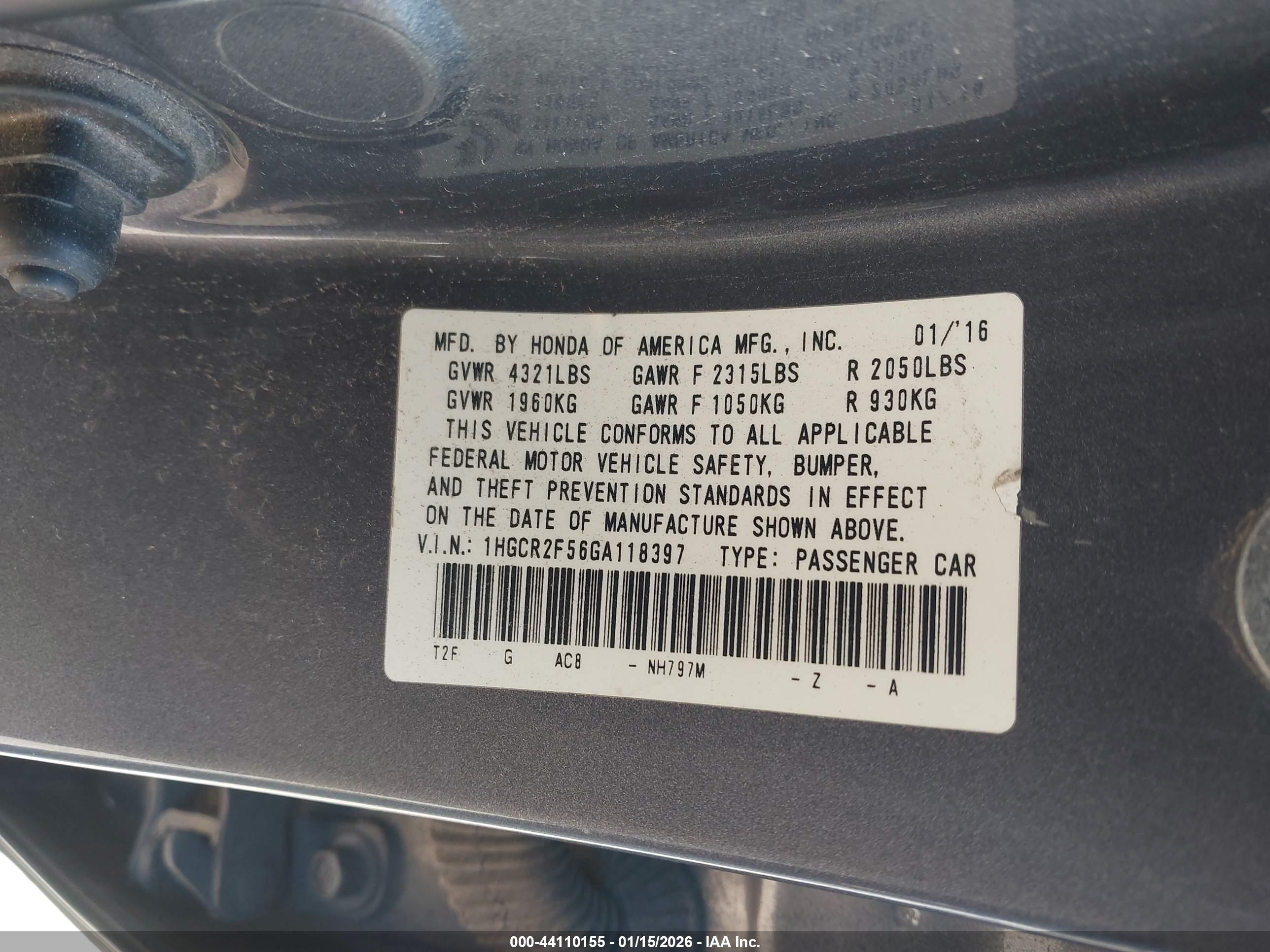 HONDA ACCORD image 9