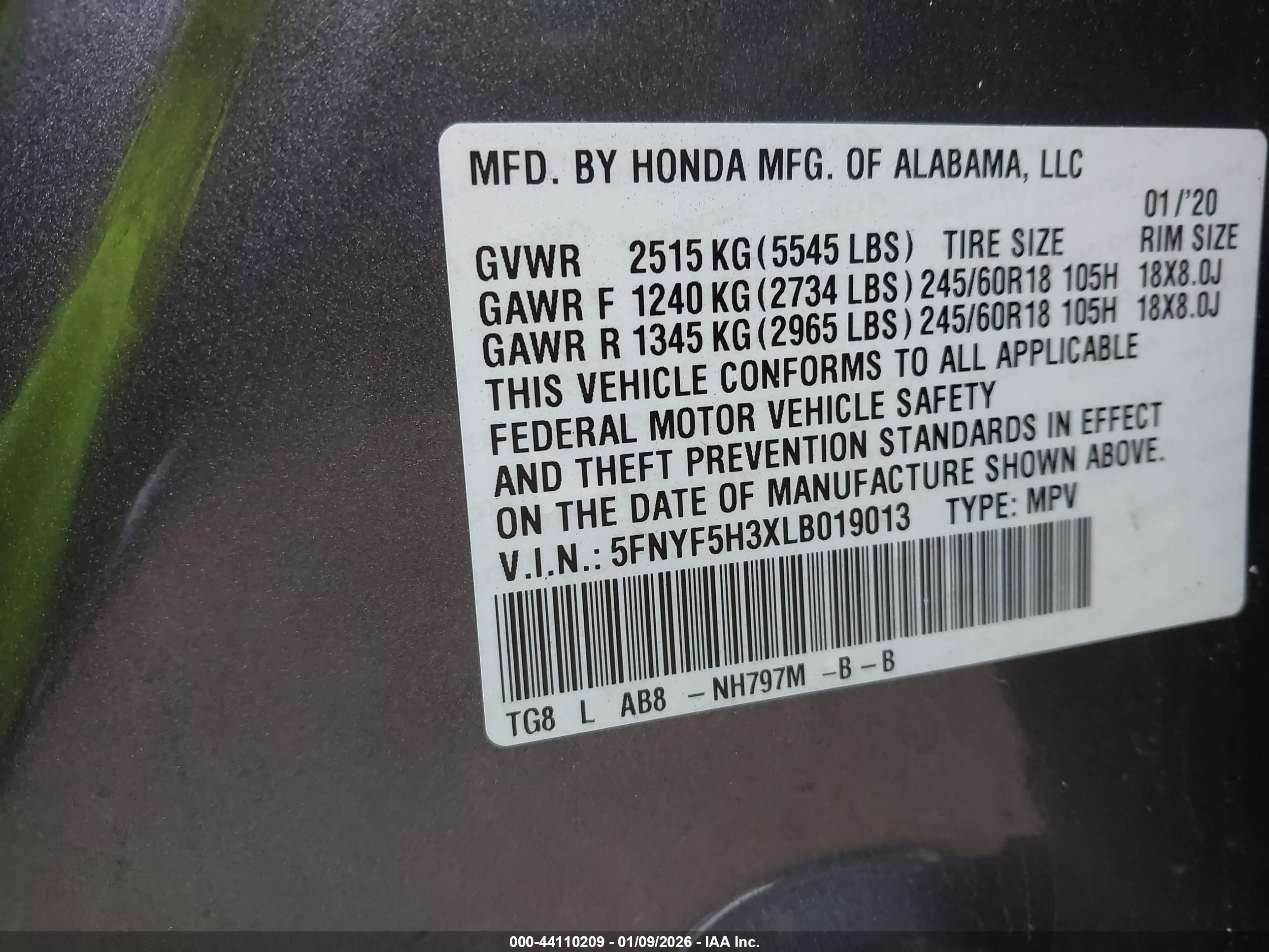 HONDA PILOT image 9