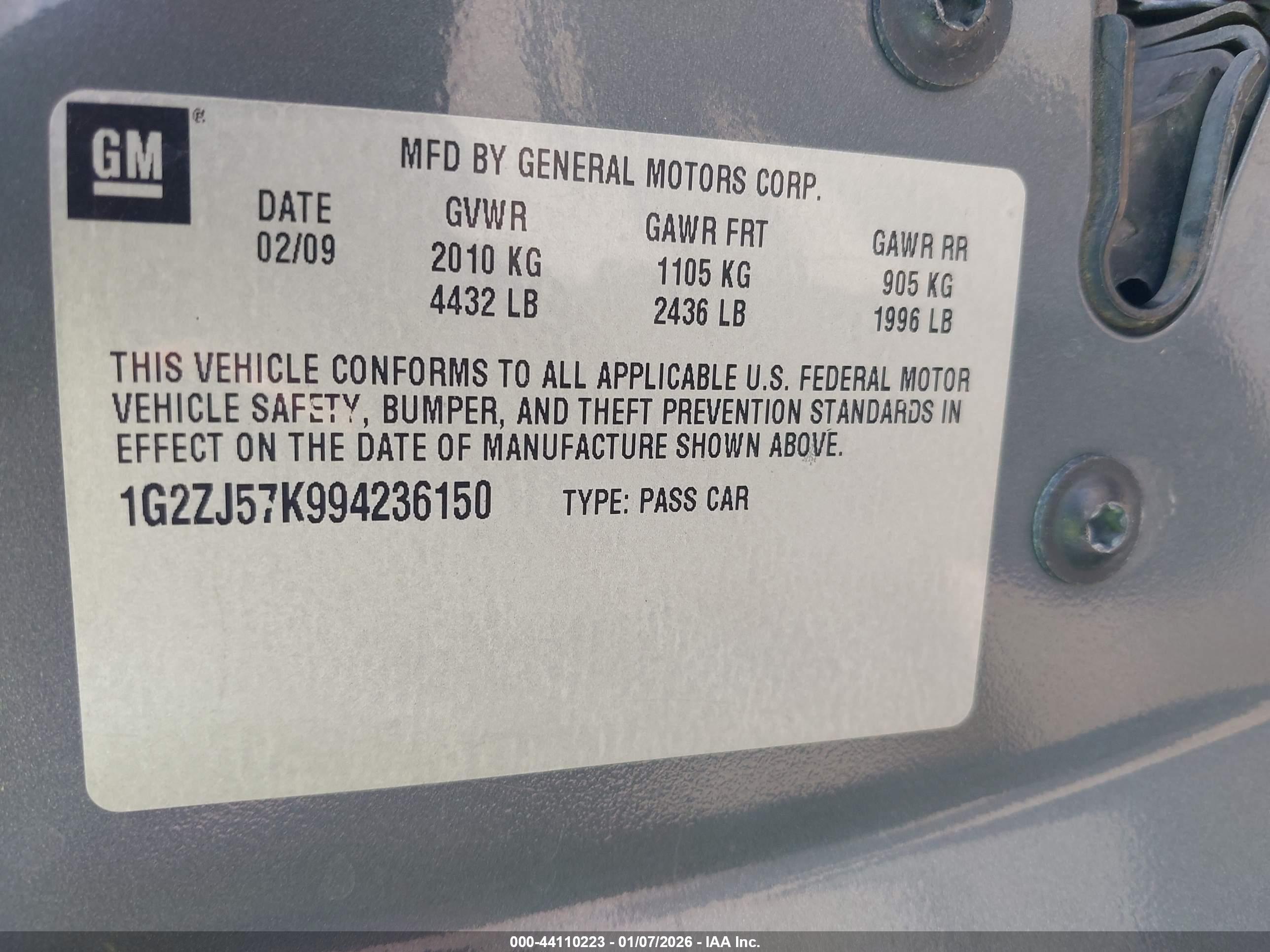 PONTIAC G6 image 9