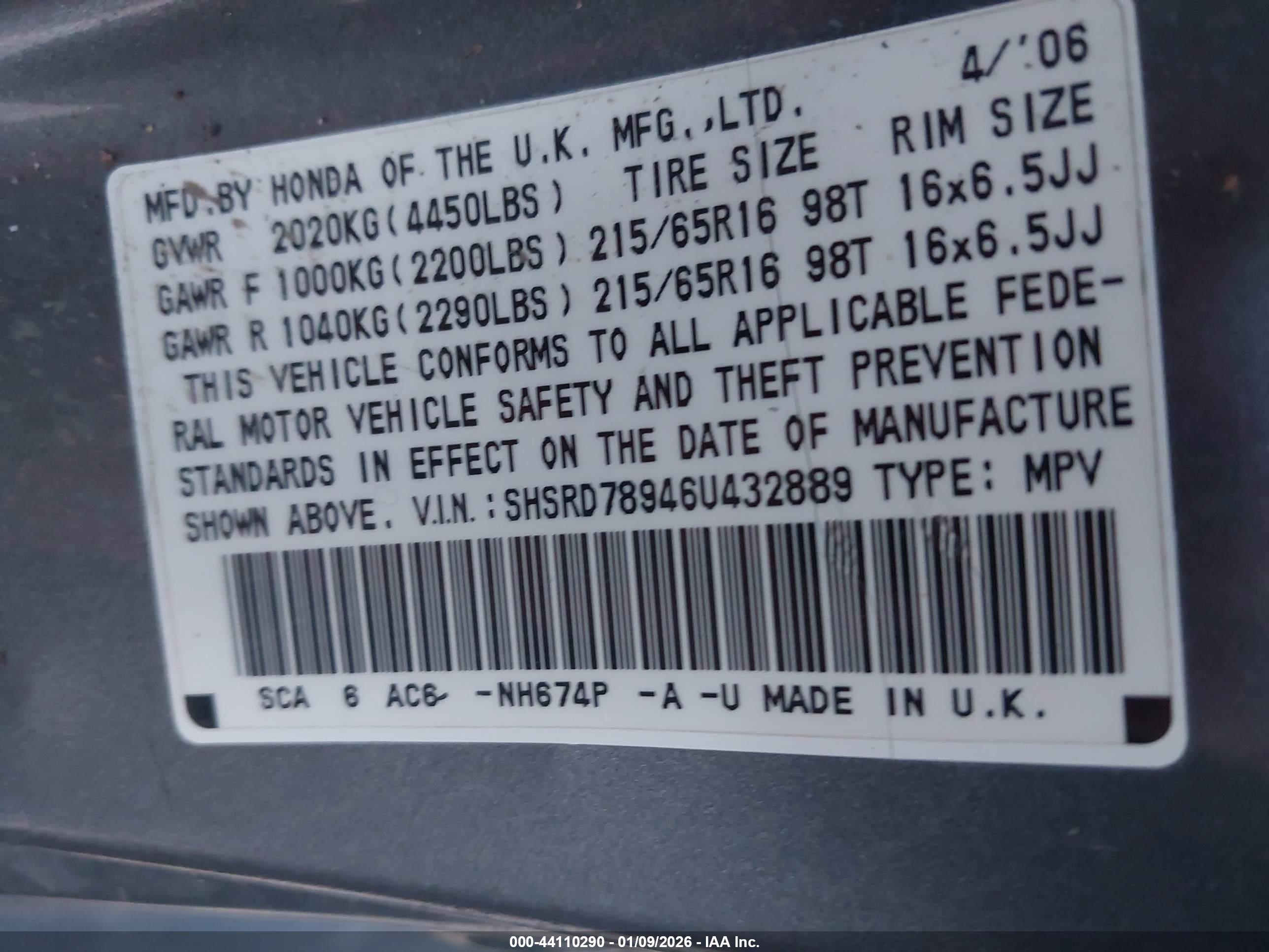 HONDA CR-V image 9
