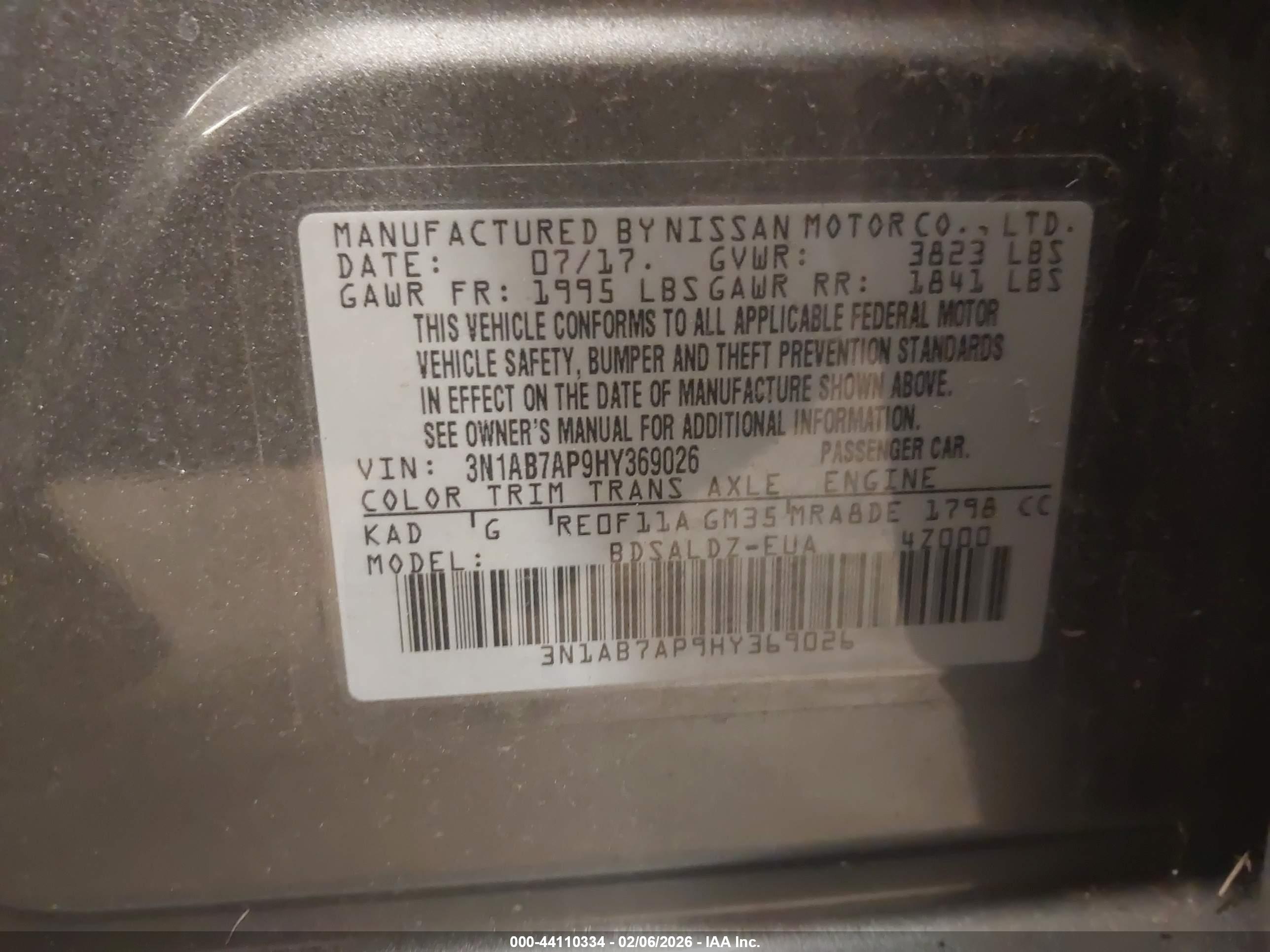 NISSAN SENTRA image 9
