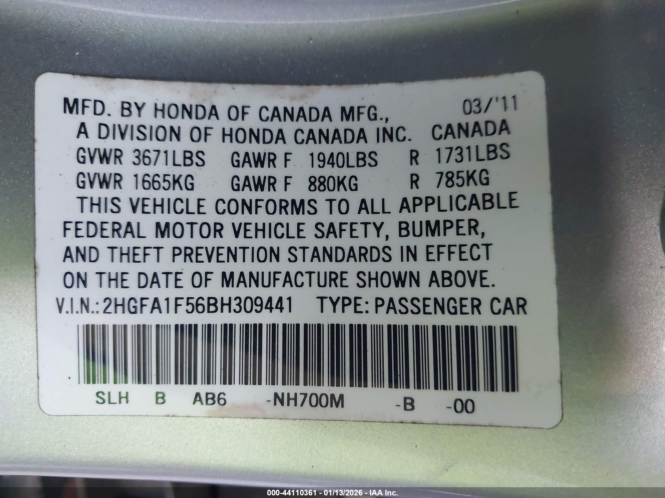 HONDA CIVIC image 9