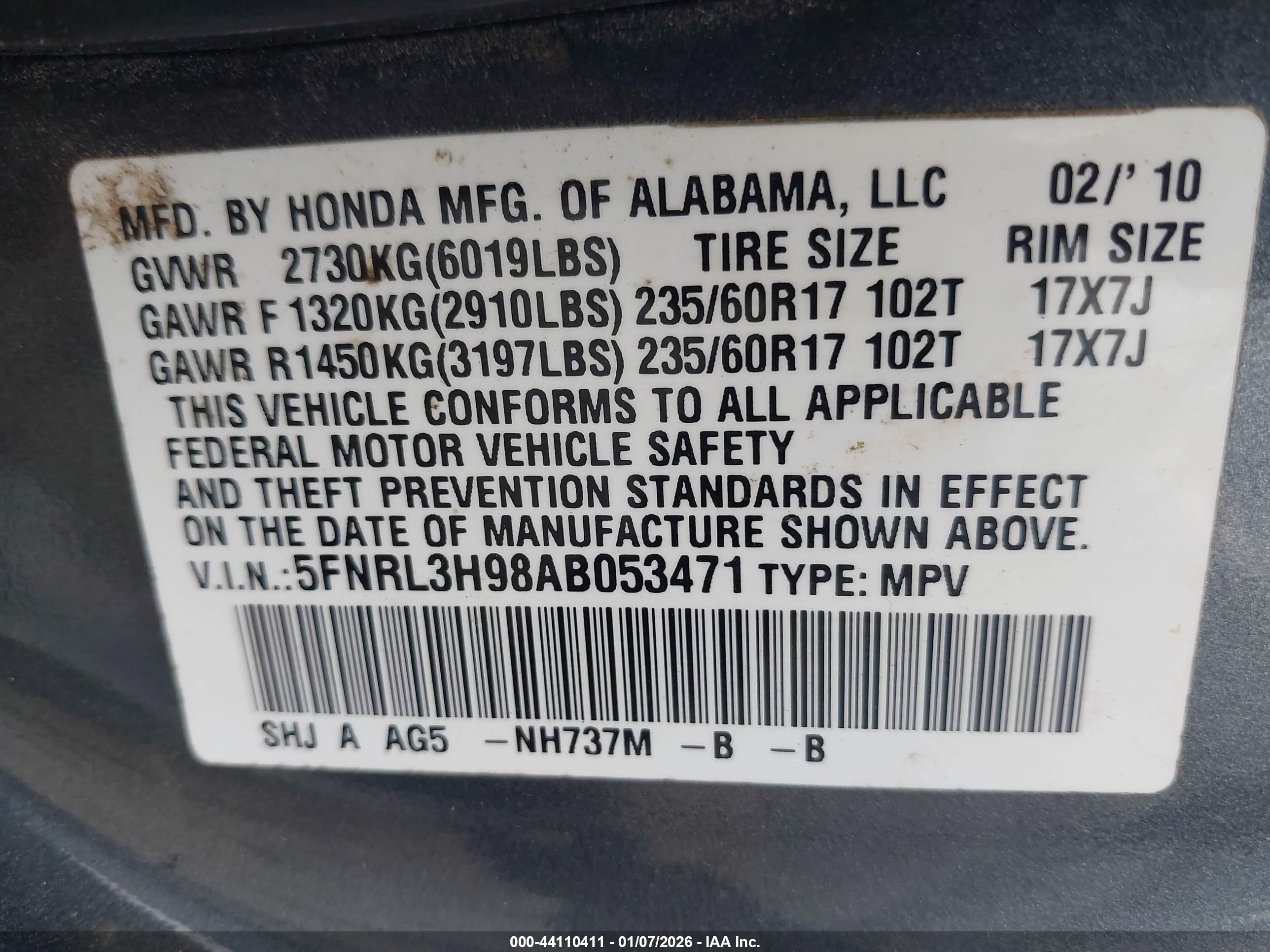 HONDA ODYSSEY image 9
