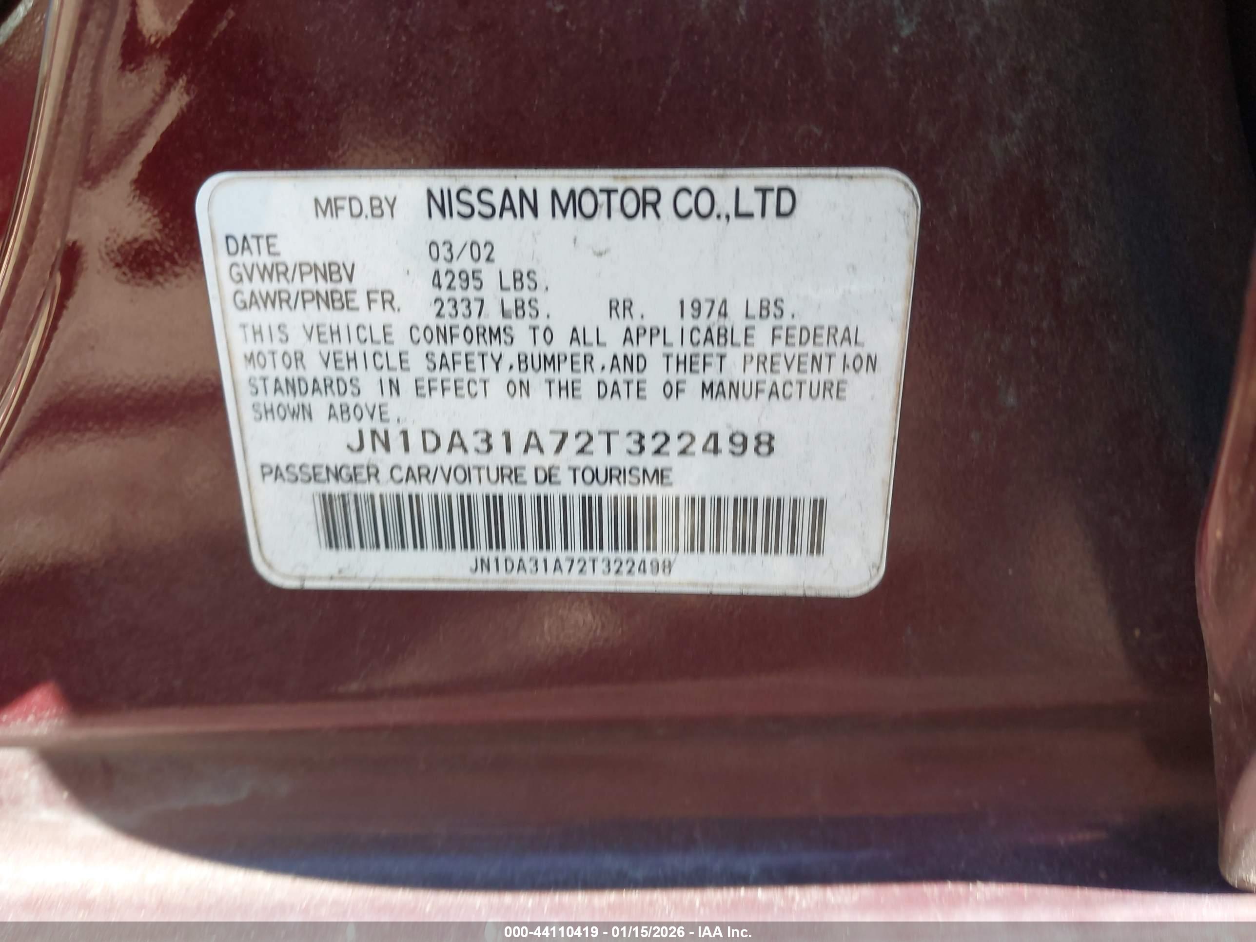 NISSAN MAXIMA image 9
