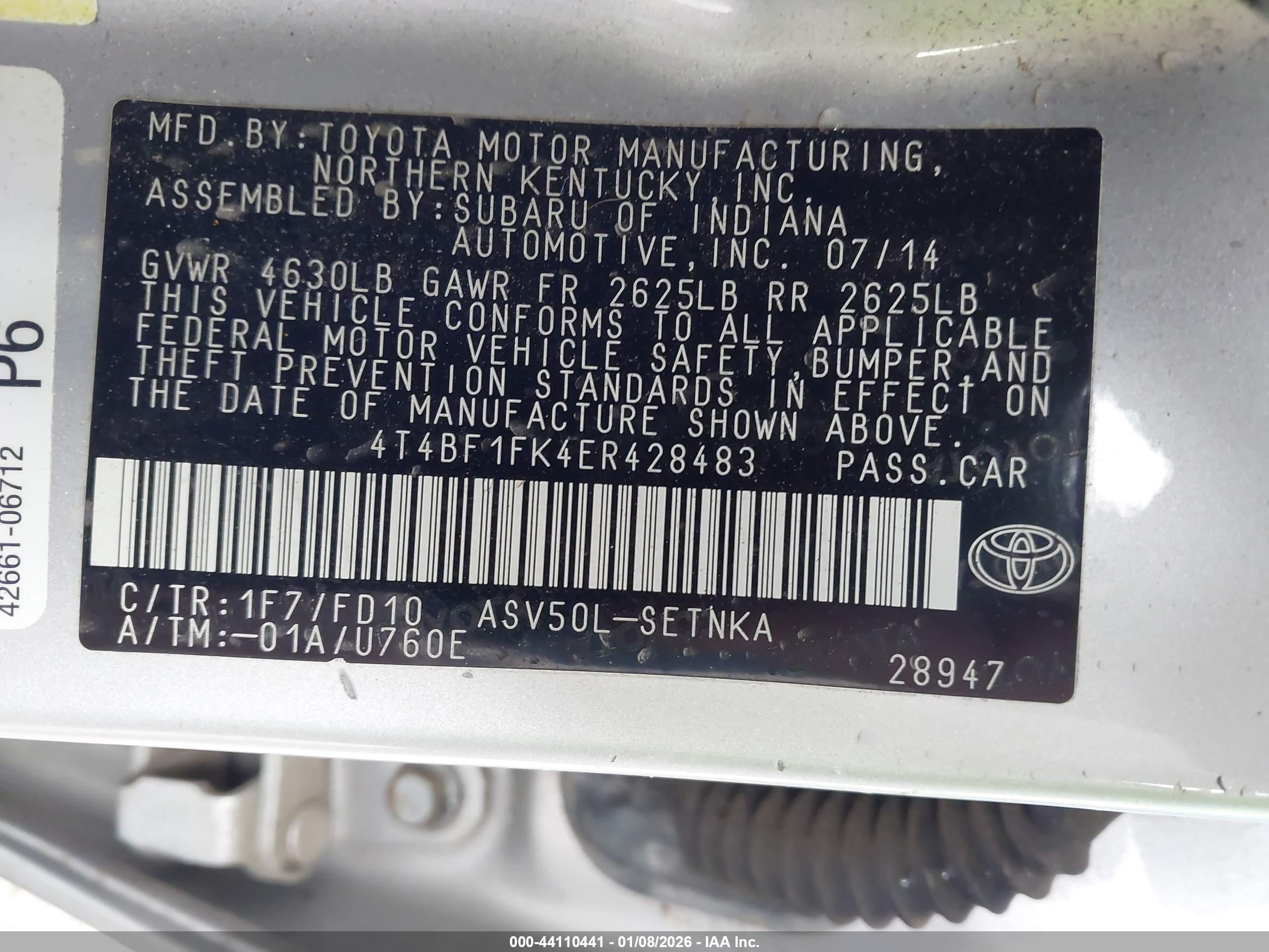 TOYOTA CAMRY image 9