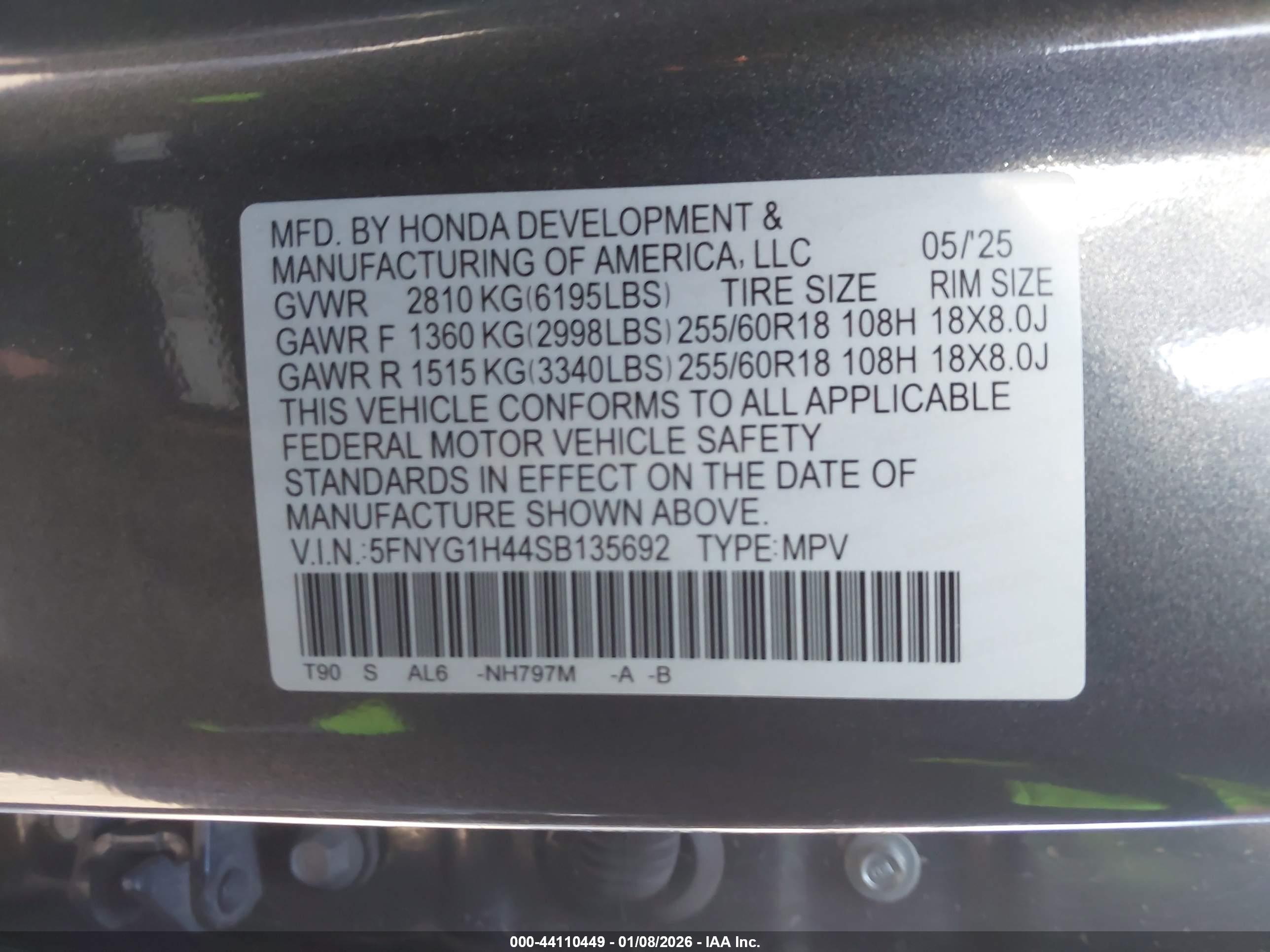 HONDA PILOT image 9