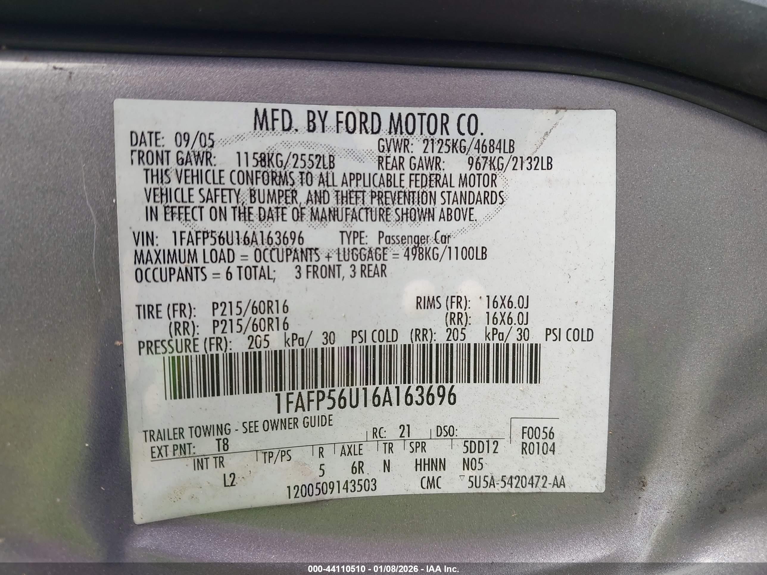 FORD TAURUS image 9