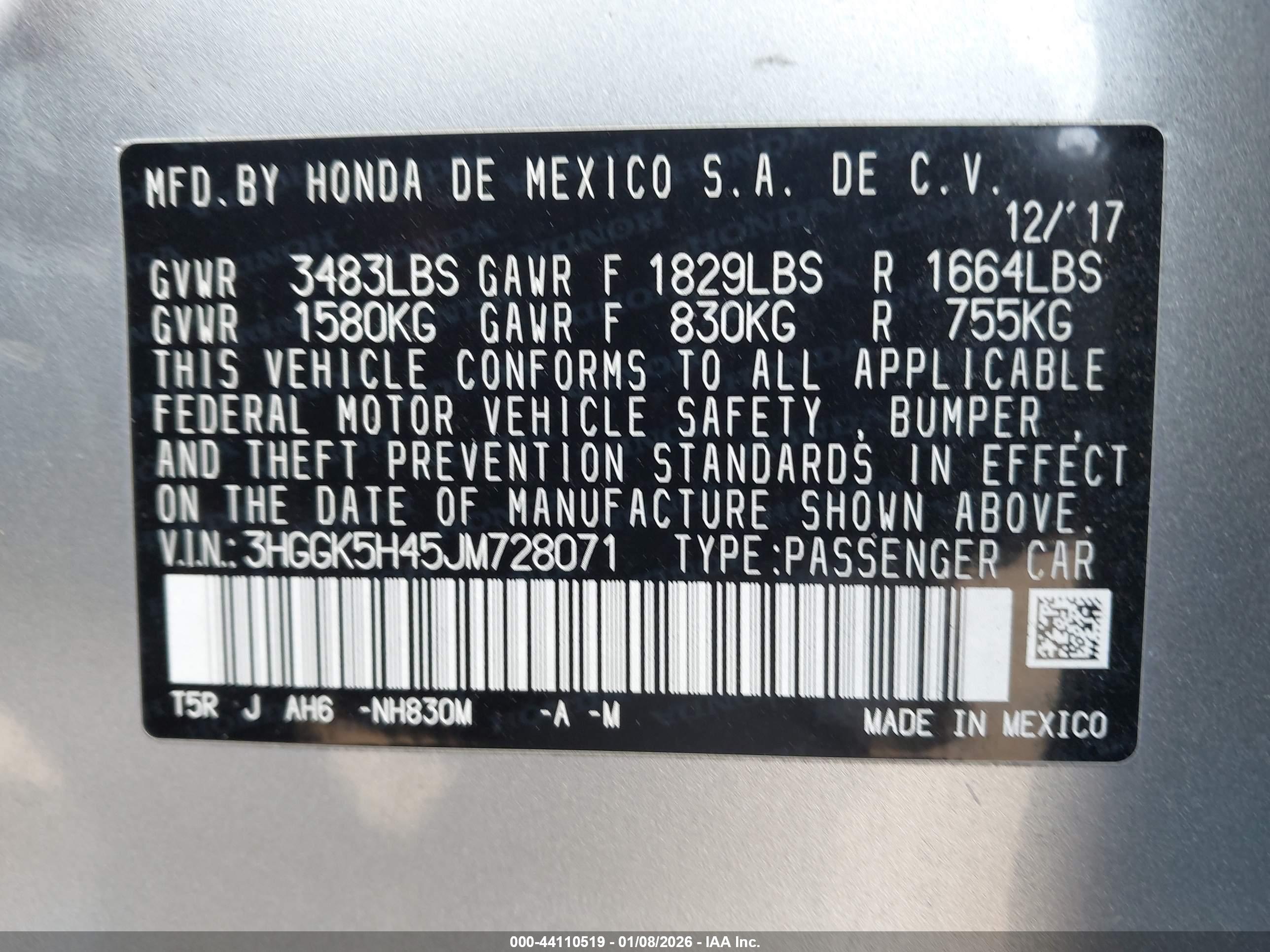 HONDA FIT image 9