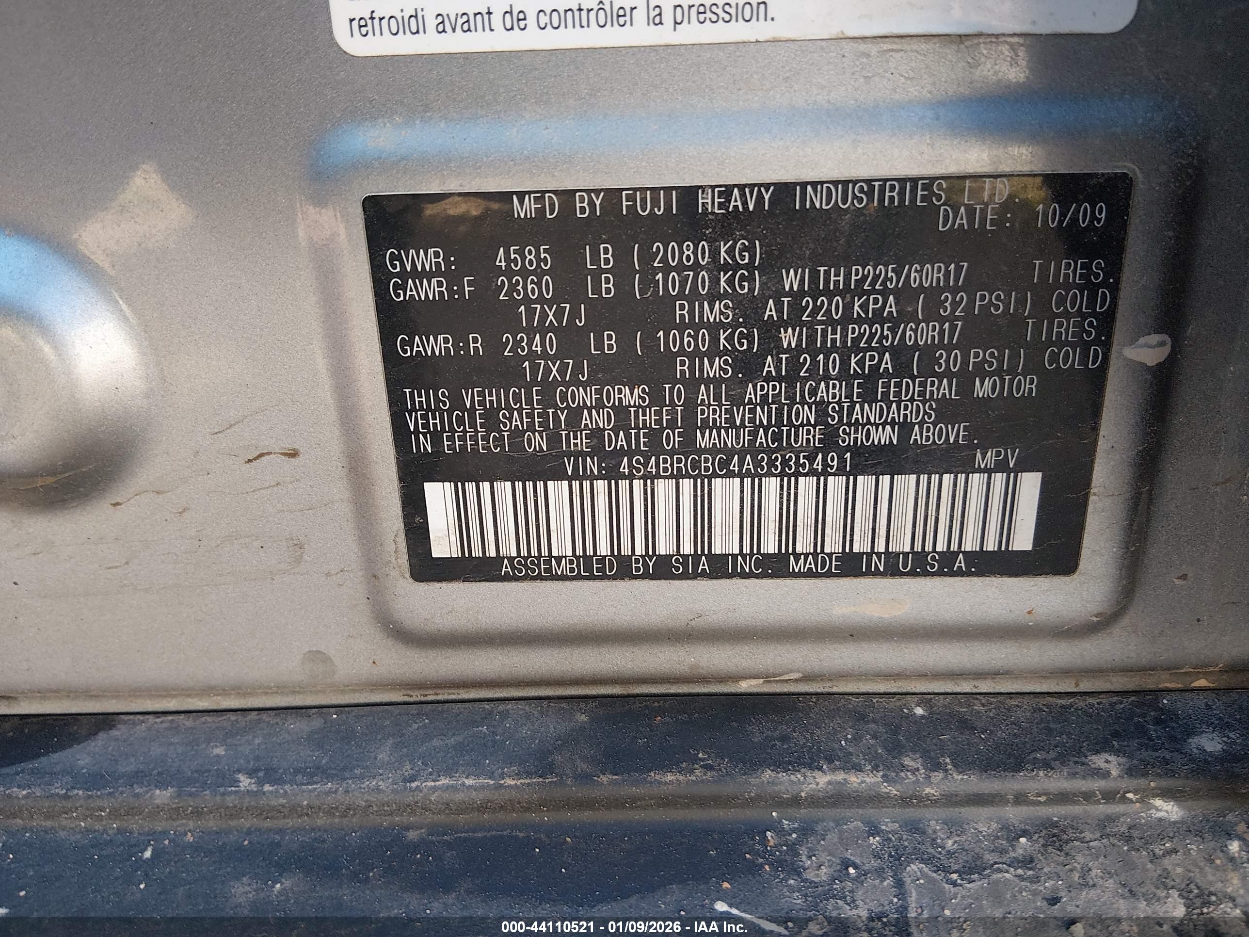 SUBARU OUTBACK image 9