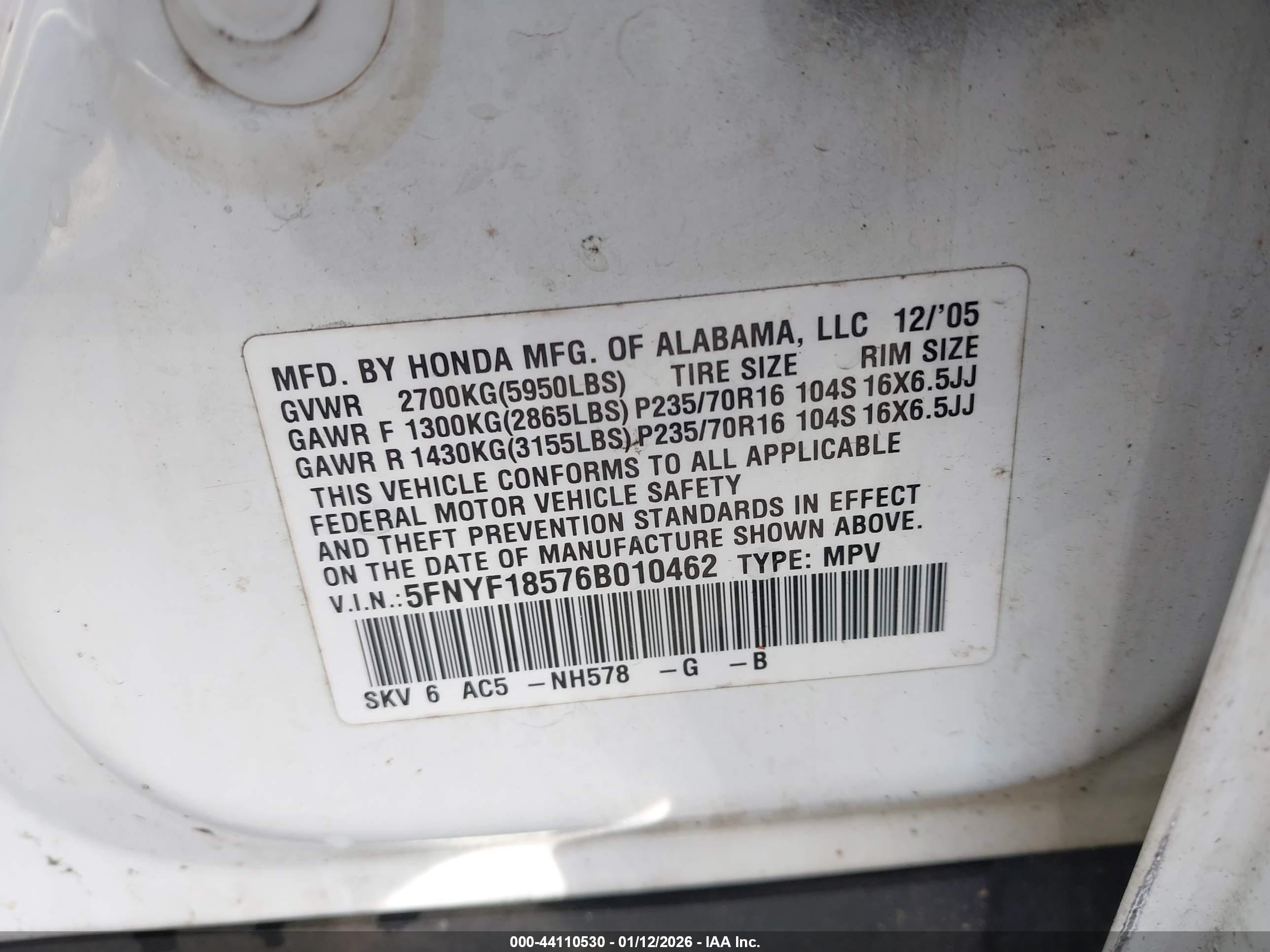 HONDA PILOT image 9