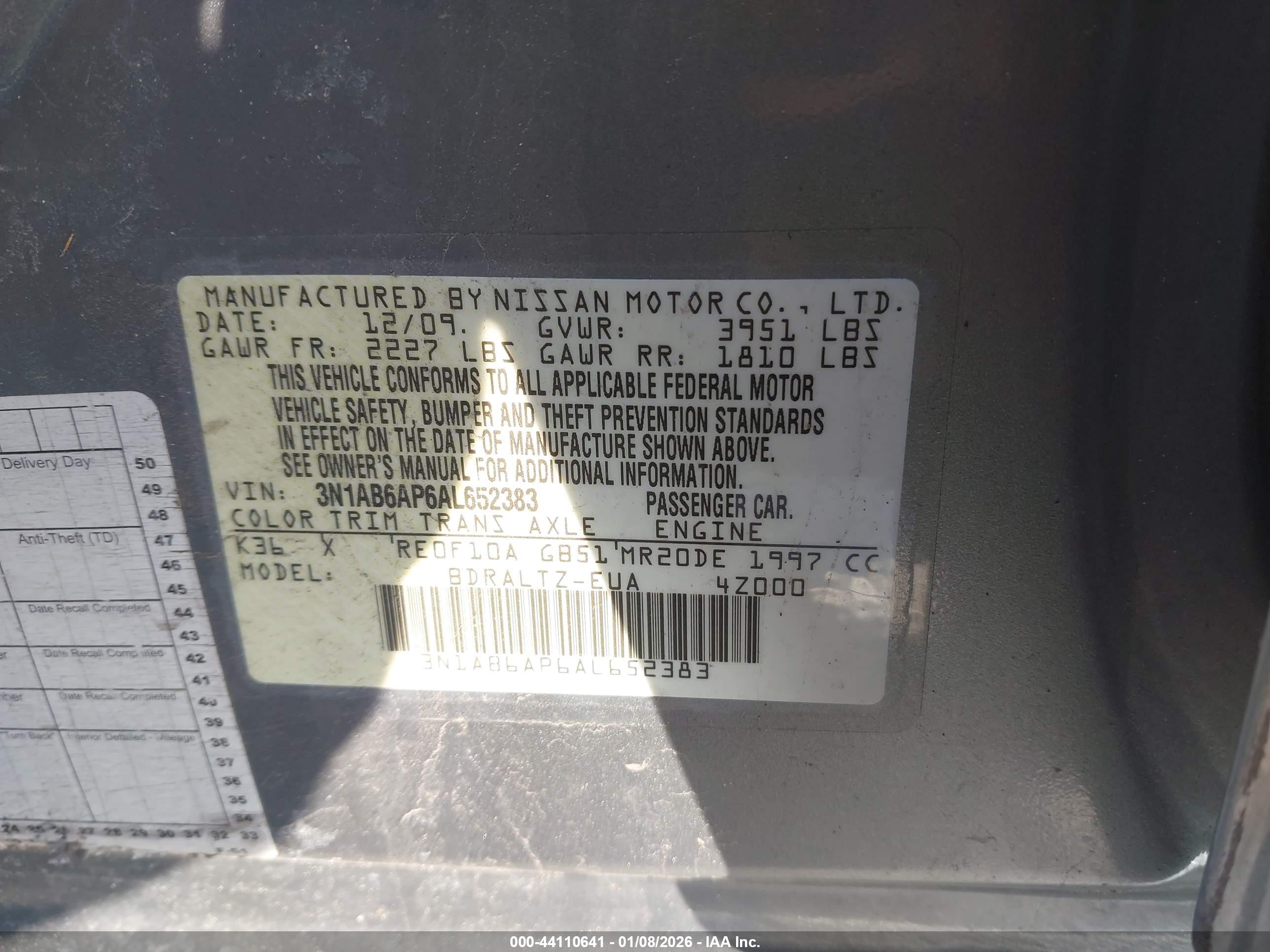 NISSAN SENTRA image 9