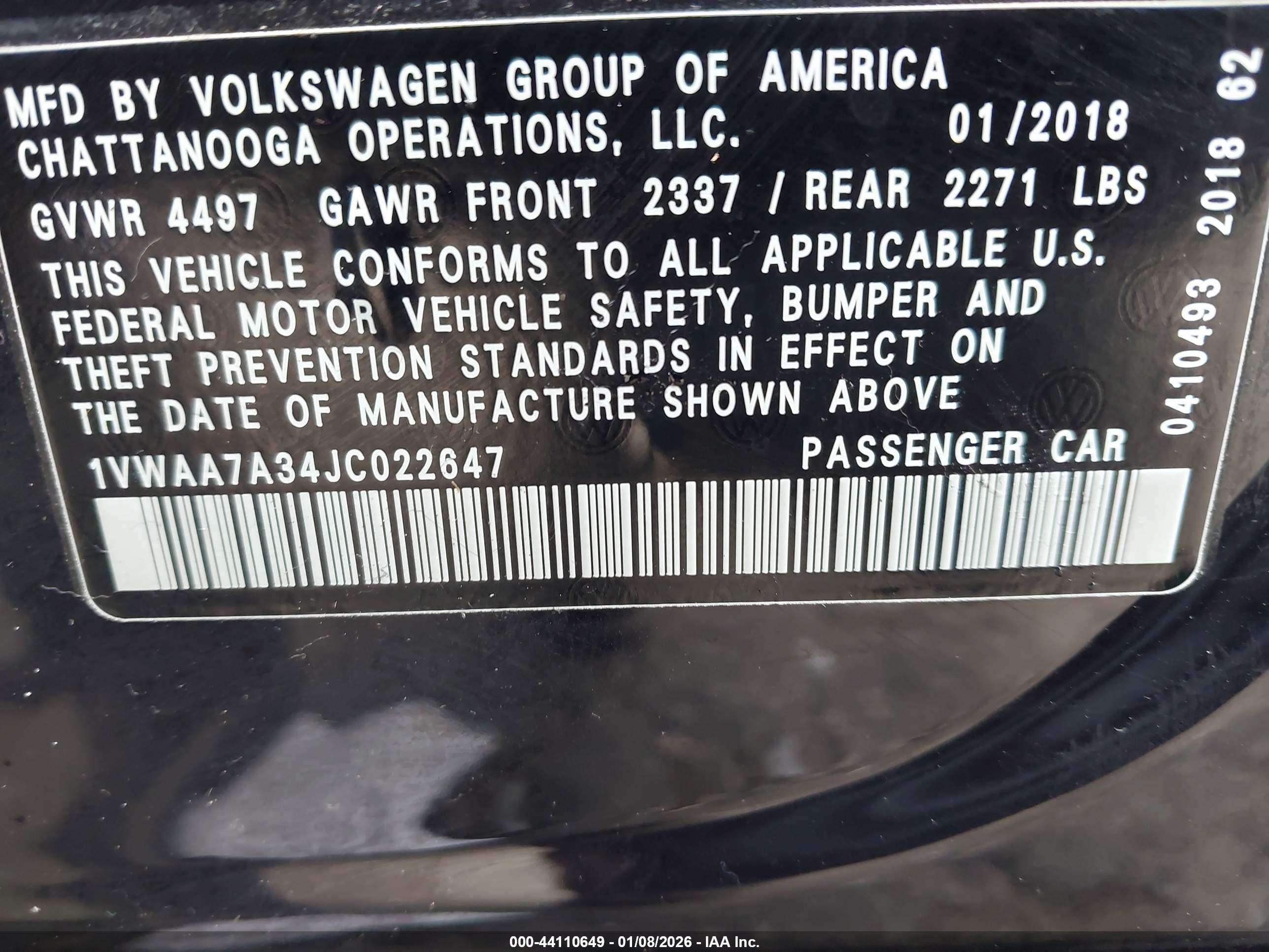 VOLKSWAGEN PASSAT image 9