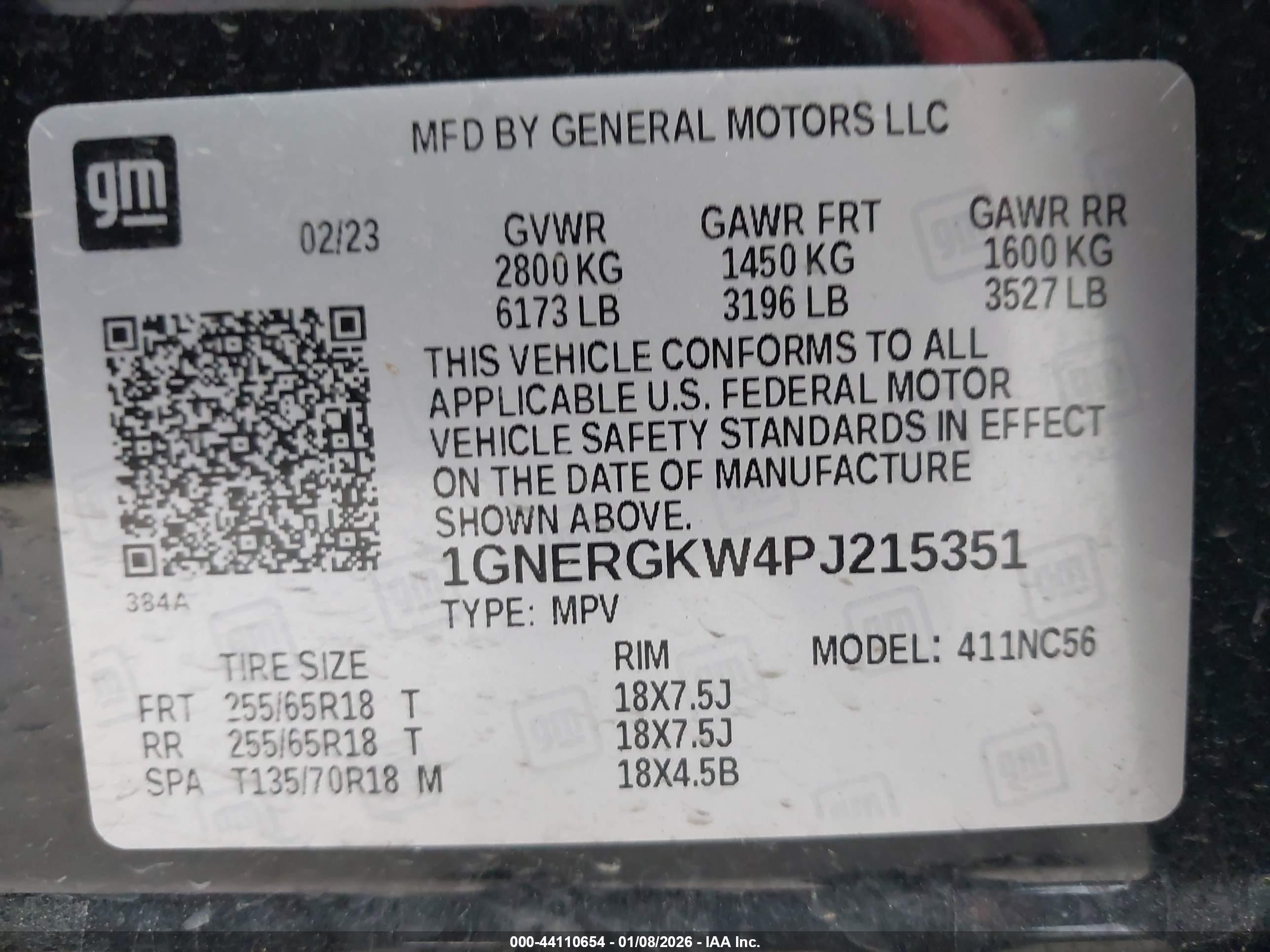 CHEVROLET TRAVERSE image 9