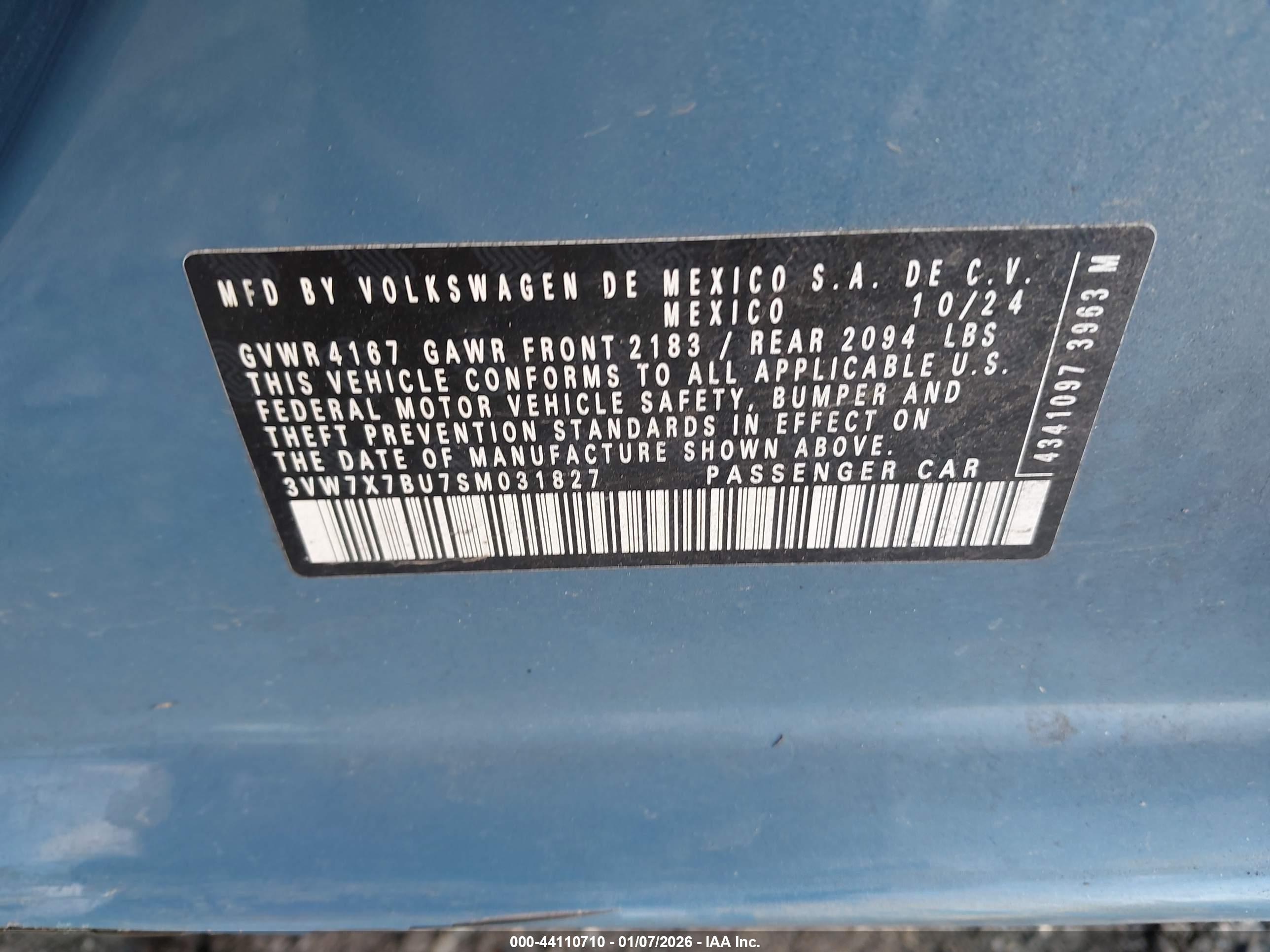 VOLKSWAGEN JETTA image 9