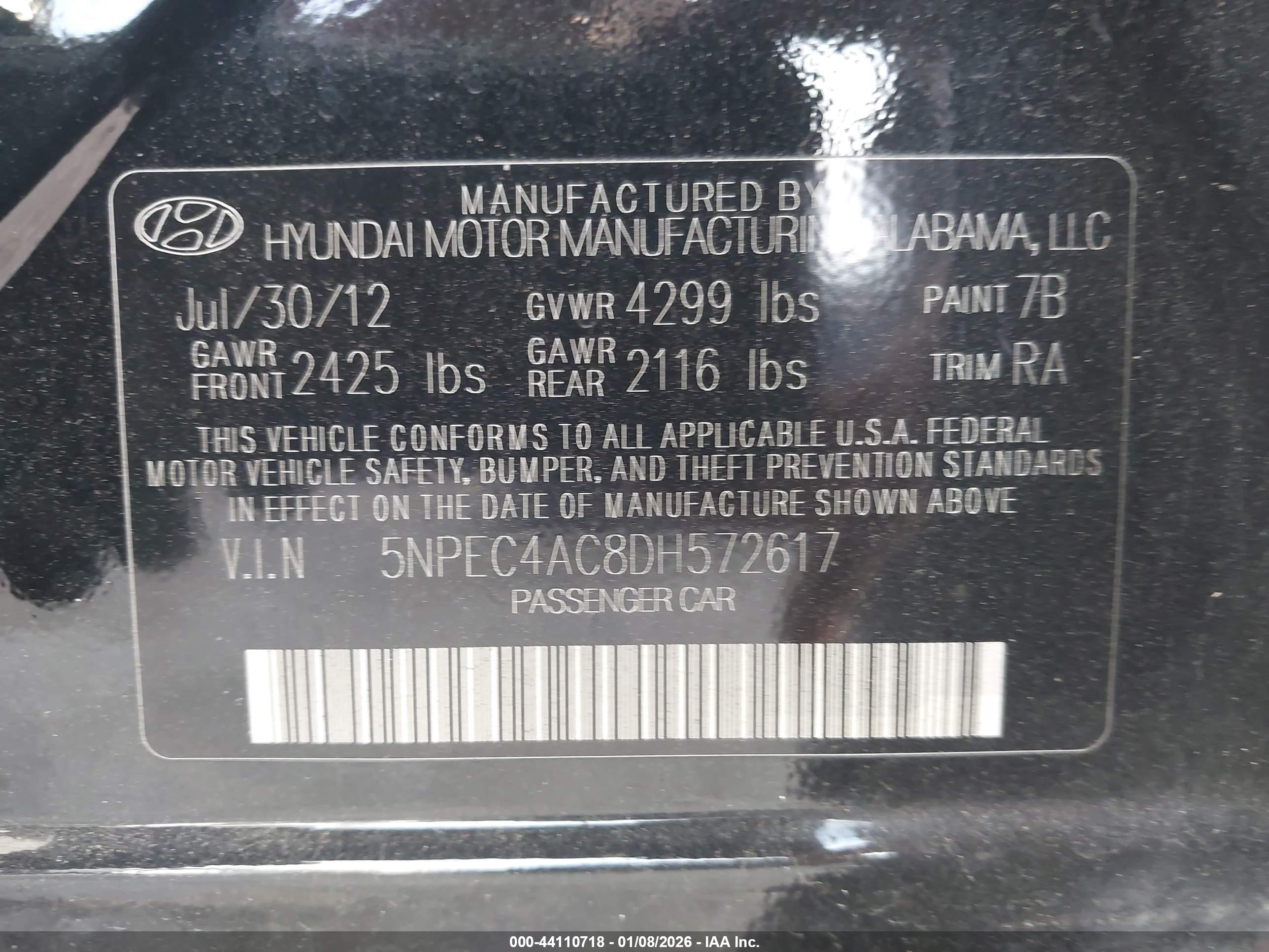 HYUNDAI SONATA image 9